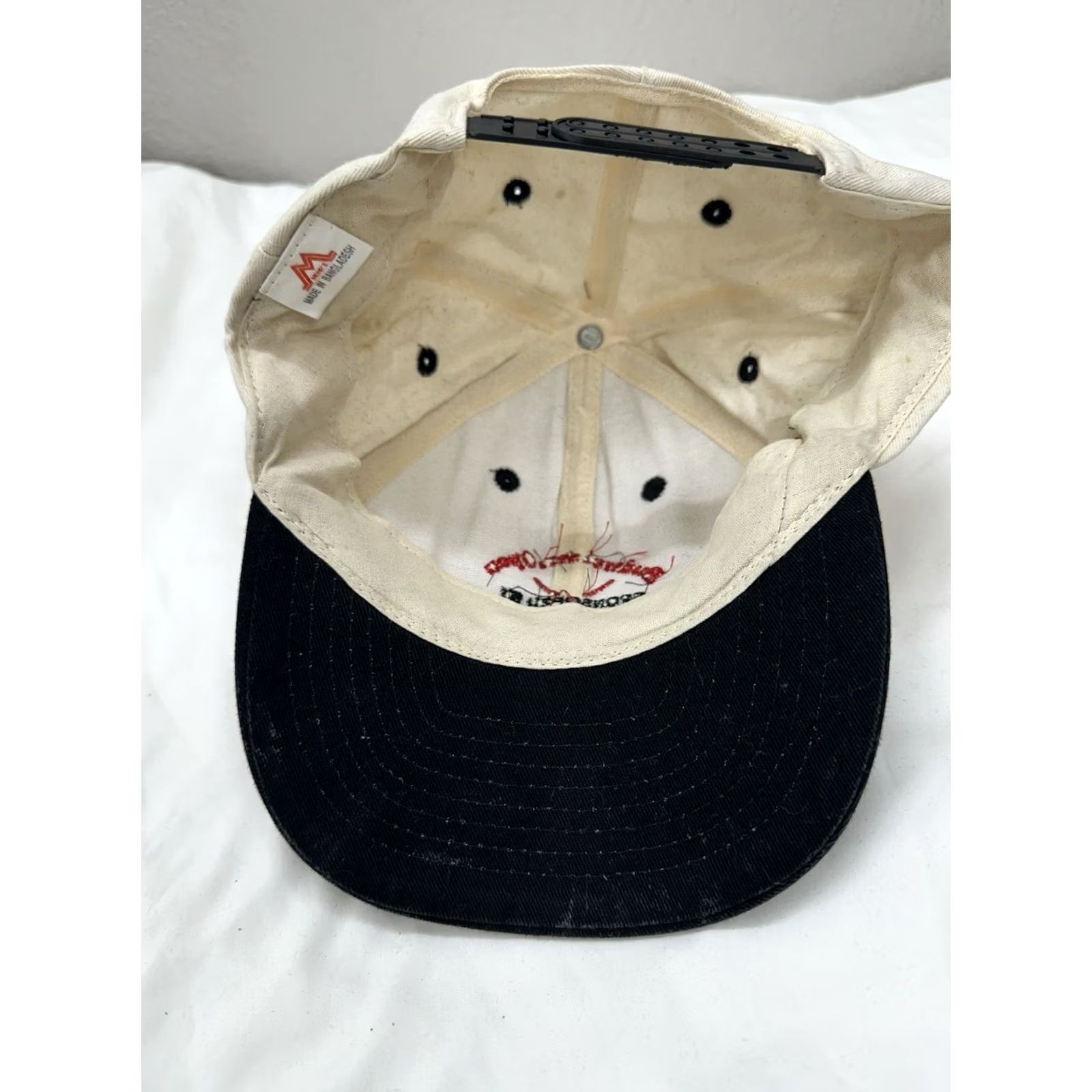 Budweiser Mohrs Snapback Budweiser Open The Drovers Bank Adjustable Cap Mens One Size Ivory Vintage No N/A Size ONE SIZE - 3 Thumbnail