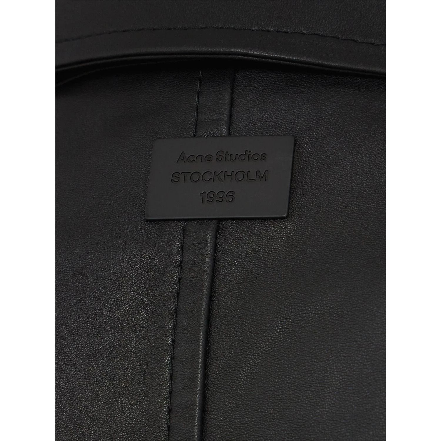 Acne Studios ACNE STUDIOS Black Leather Zip Jacket New & Authentic (Men's Size US XL / EU 56 / 4 - 3 Thumbnail