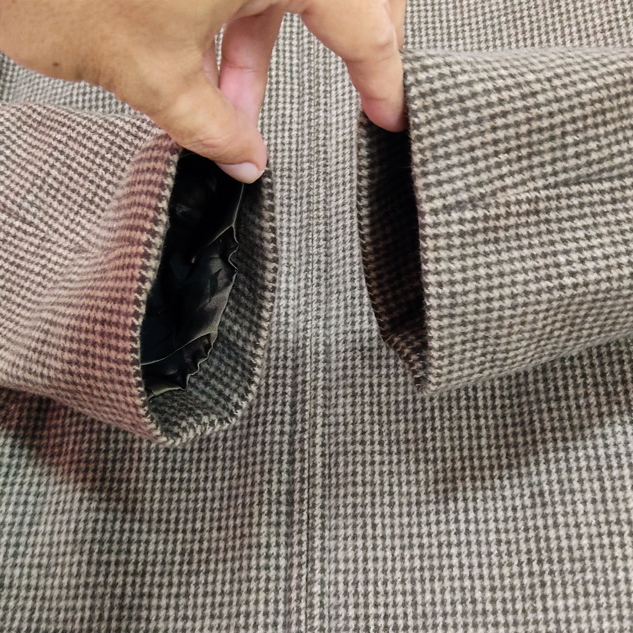 Paul Smith PAUL SMITH Herringbone Plaid Wool Zipper Jacket Size US L / EU 52-54 / 3 - 11 Thumbnail