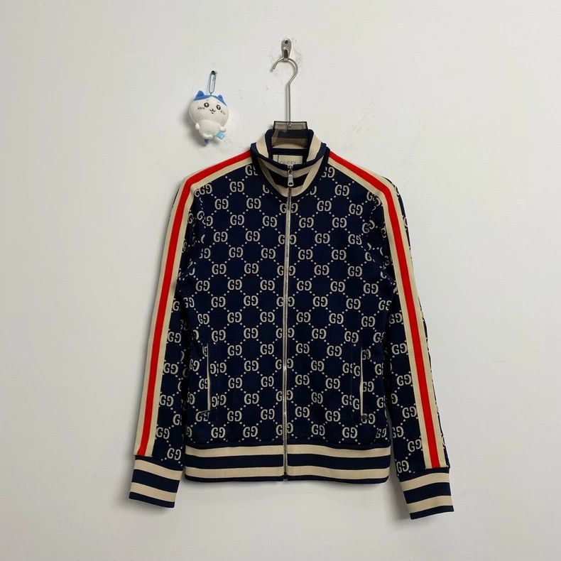 Gucci Gucci Double G full print red and blue jacket 2501-Nextarro Size US S / EU 44-46 / 1 - 1 Thumbnail