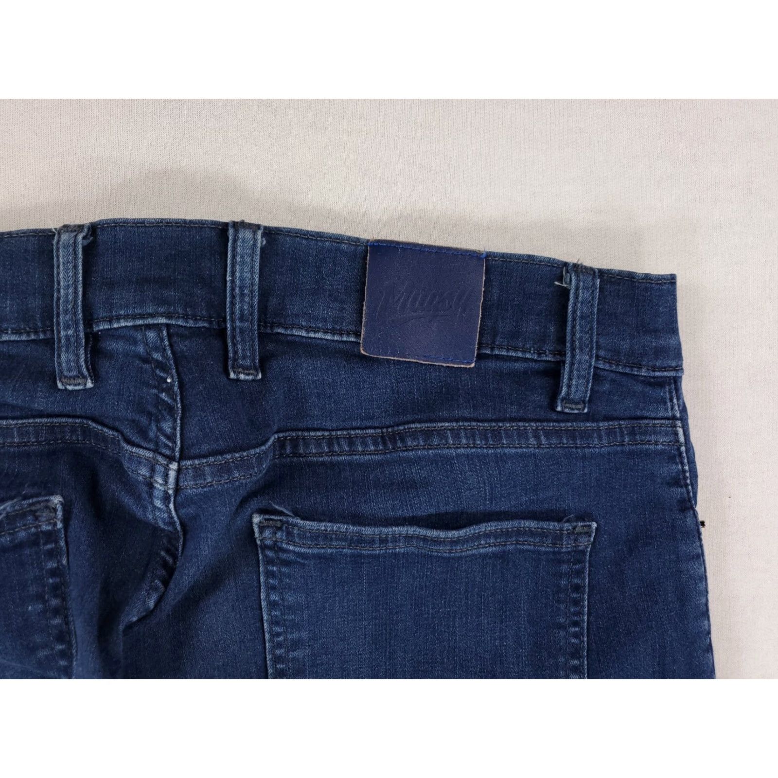 Vintage Mugsy Jeans Blue Tapered Stretch Mens 32x30.5 Inseam 30.5 Blue Fultons Mens Jeans Size US 32 / EU 48 - 5 Thumbnail