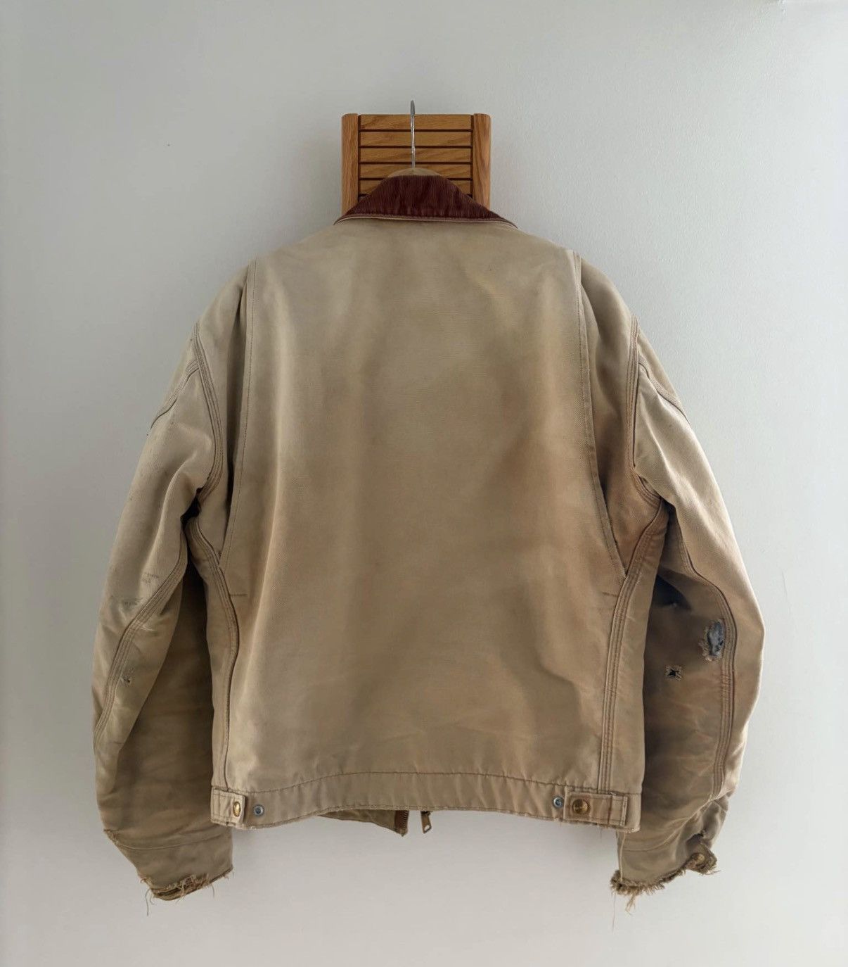 Carhartt Vtg Carhartt Detroit J001BRN Distressed Mens Jacket Med Tall Size US M / EU 48-50 / 2 - 9 Thumbnail