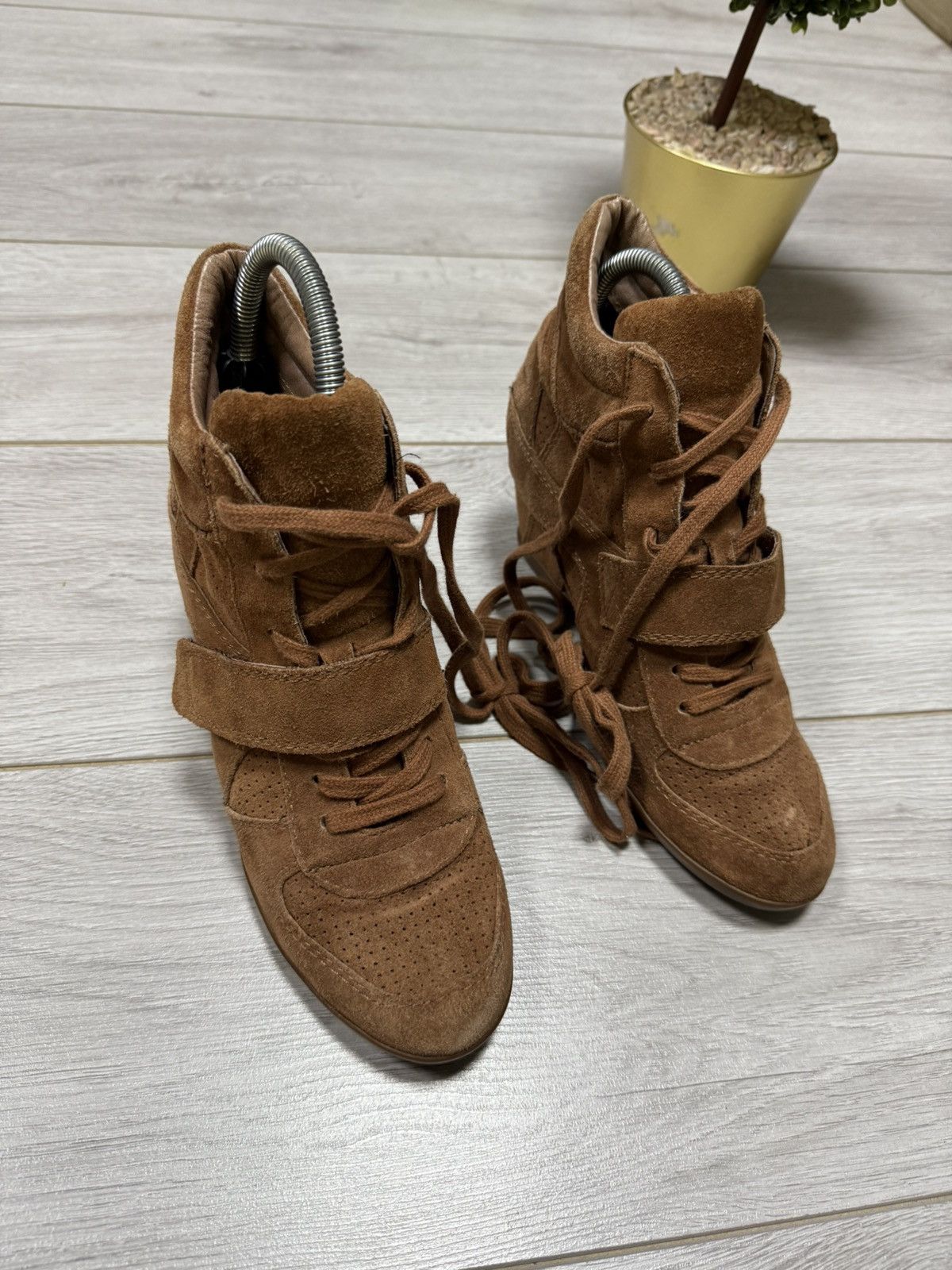 ASH ASH suede Isabel Marant style high sneakers boots vintage Size US 9 / IT 39 - 2 Thumbnail