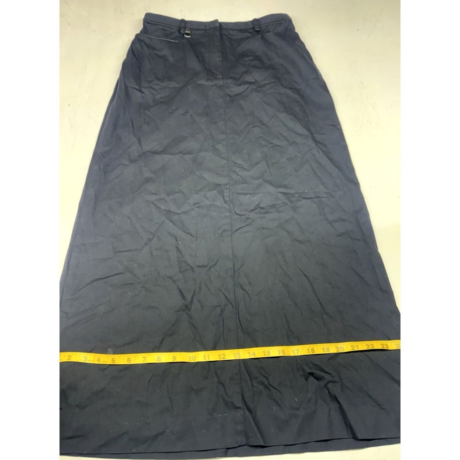 Vintage Black Worth Maxi Skirt - Business Chic Size 30" / US 8 / IT 44 - 5 Thumbnail