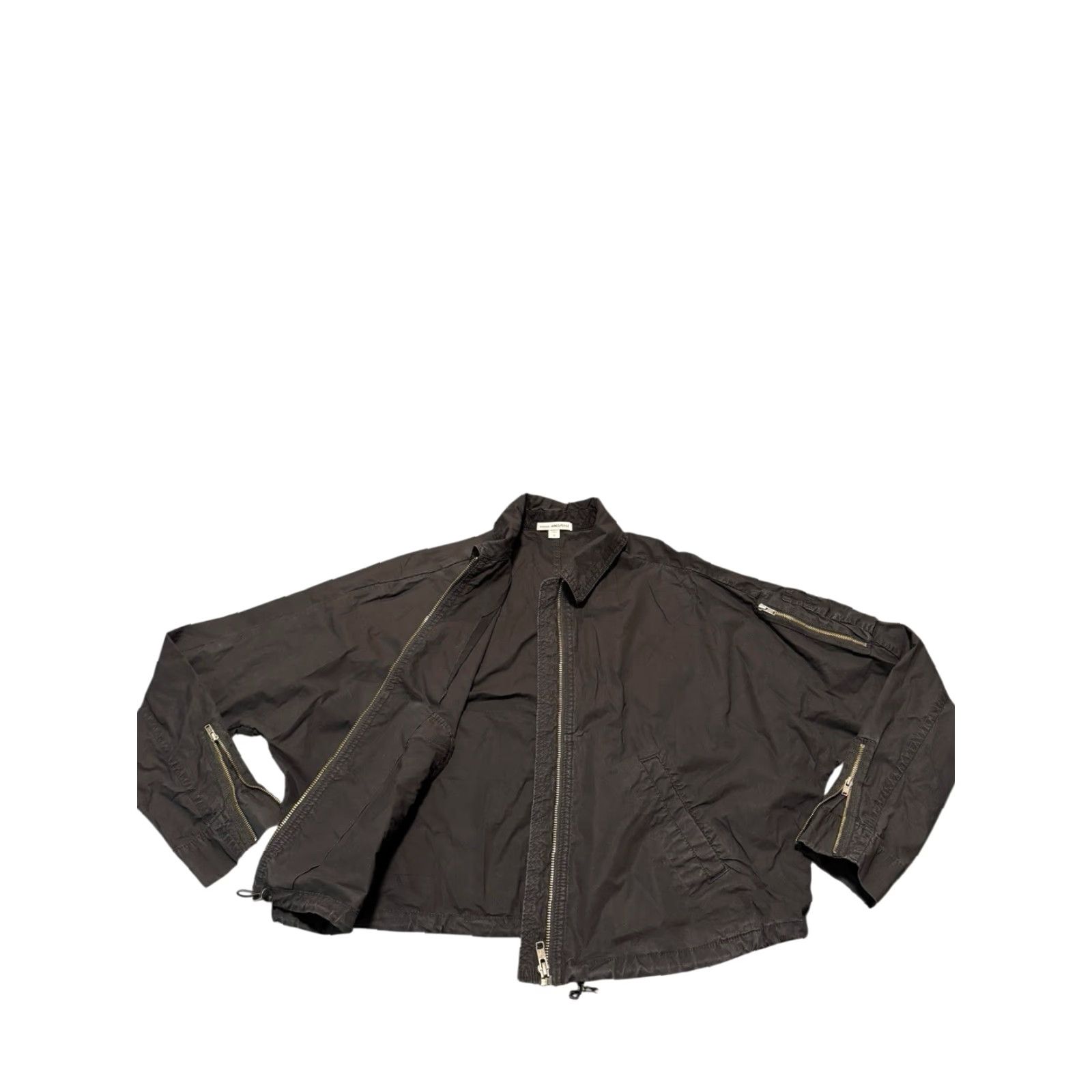 James Perse JAMES PERSE Bomber Jacket Womens Size 0 Black Zip Long Sleeve Utility Casual JACKET Size XS / US 0-2 / IT 36-38 - 7 Thumbnail