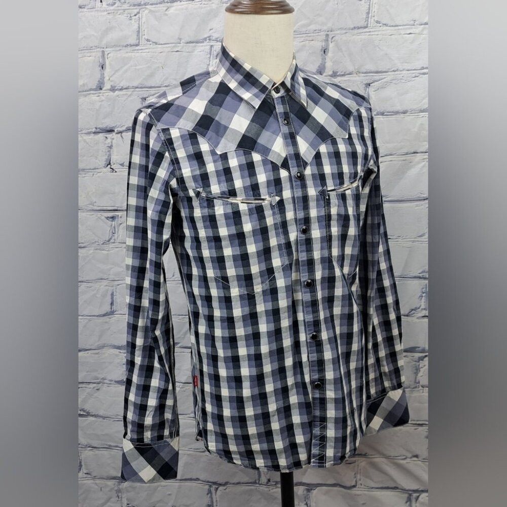 Levi's Levi's Men's Western Pearl Snap Shirt Special Edition HQ Pu Size US M / EU 48-50 / 2 - 2 Thumbnail