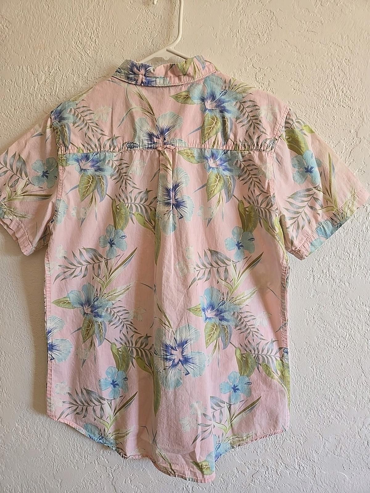 Other Vtg Mens L Cotton On Pink Floral Short Sleeve Hawaiian Shirt Size US L / EU 52-54 / 3 - 6 Thumbnail