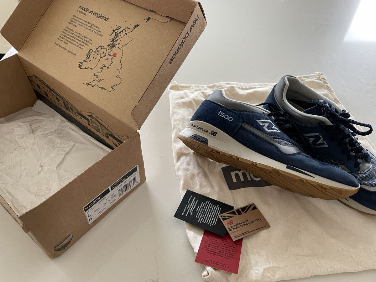 New Balance New Balance M1500HT Harris Tweed Blue Suede - Size 8 Size US 8 / EU 41 - 6 Thumbnail