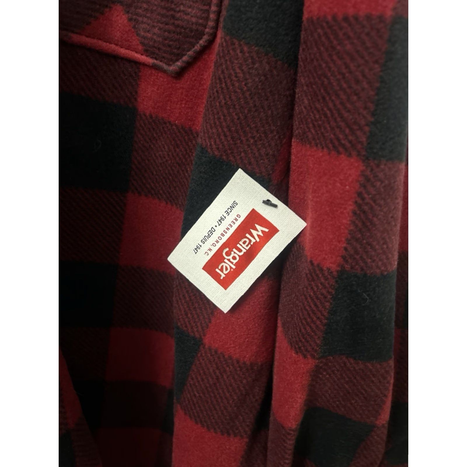 Wrangler VINTAGE: No Wrangler Shirt Mens 3XL Fleece Red Black Buffalo Plaid Long Sleeve Button-Up Collared Pocketed Casual Workwear Size US XXL / EU 58 / 5 - 4 Thumbnail