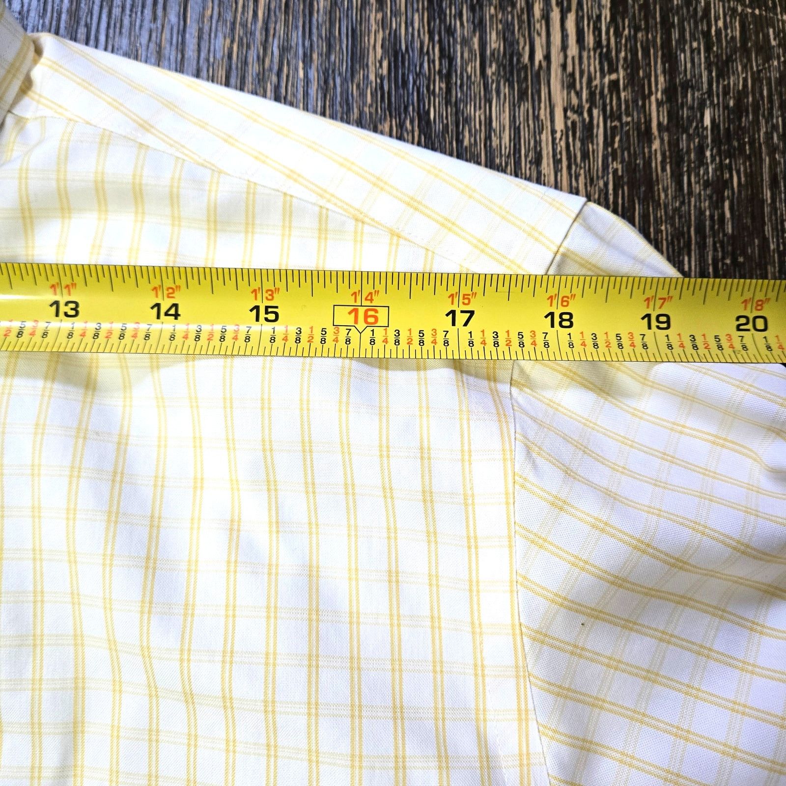 Paul Fredrick Paul Fredrick 15.5-34 White Yellow Stripe Cuff Button Up Size US M / EU 48-50 / 2 - 5 Thumbnail
