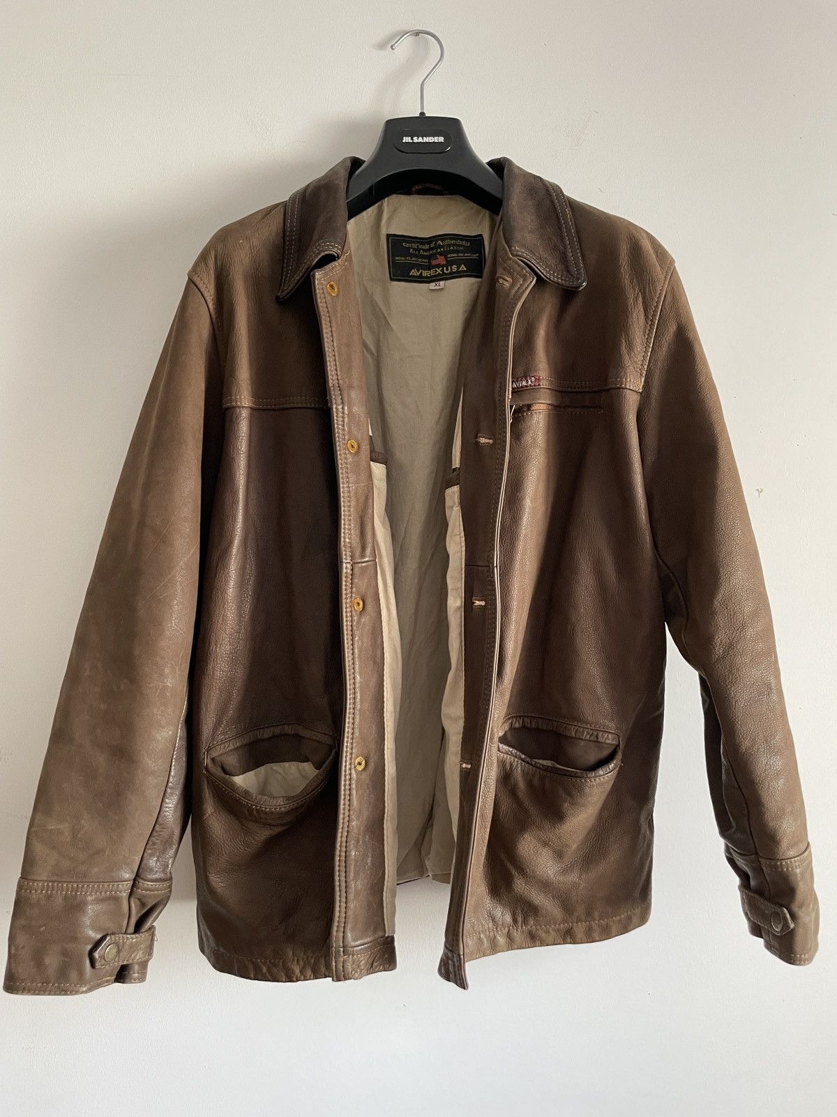 Avirex Vintage Avirex Leather Jacket Size US XL / EU 56 / 4 - 3 Thumbnail