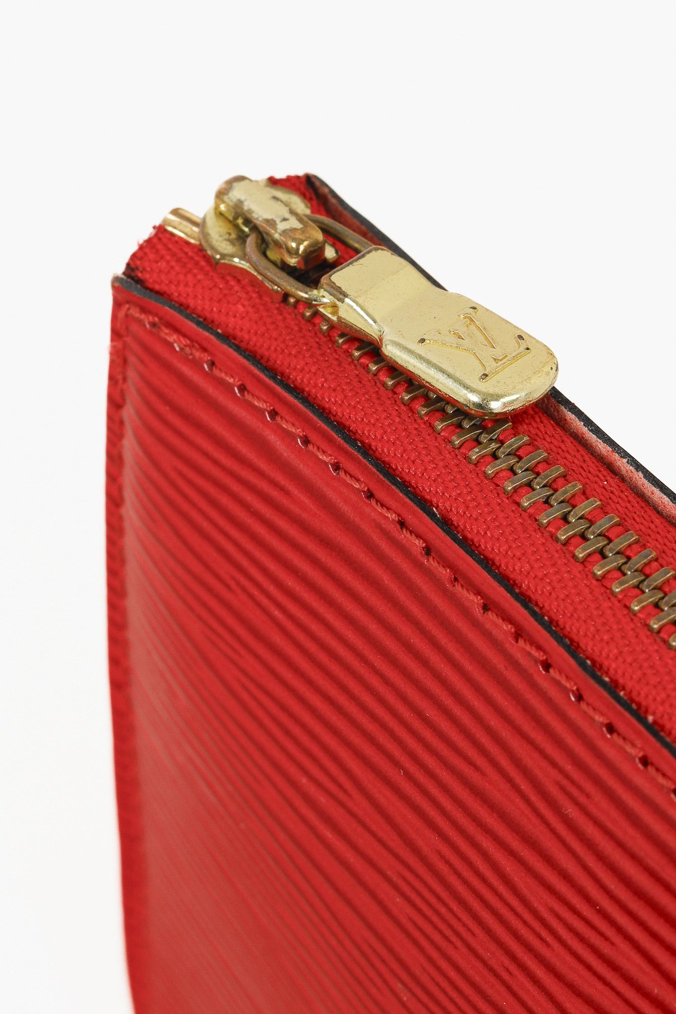 Louis Vuitton Louis Vuitton Epi Castillan Red Pochette Accessoires Bag Size ONE SIZE - 8 Thumbnail
