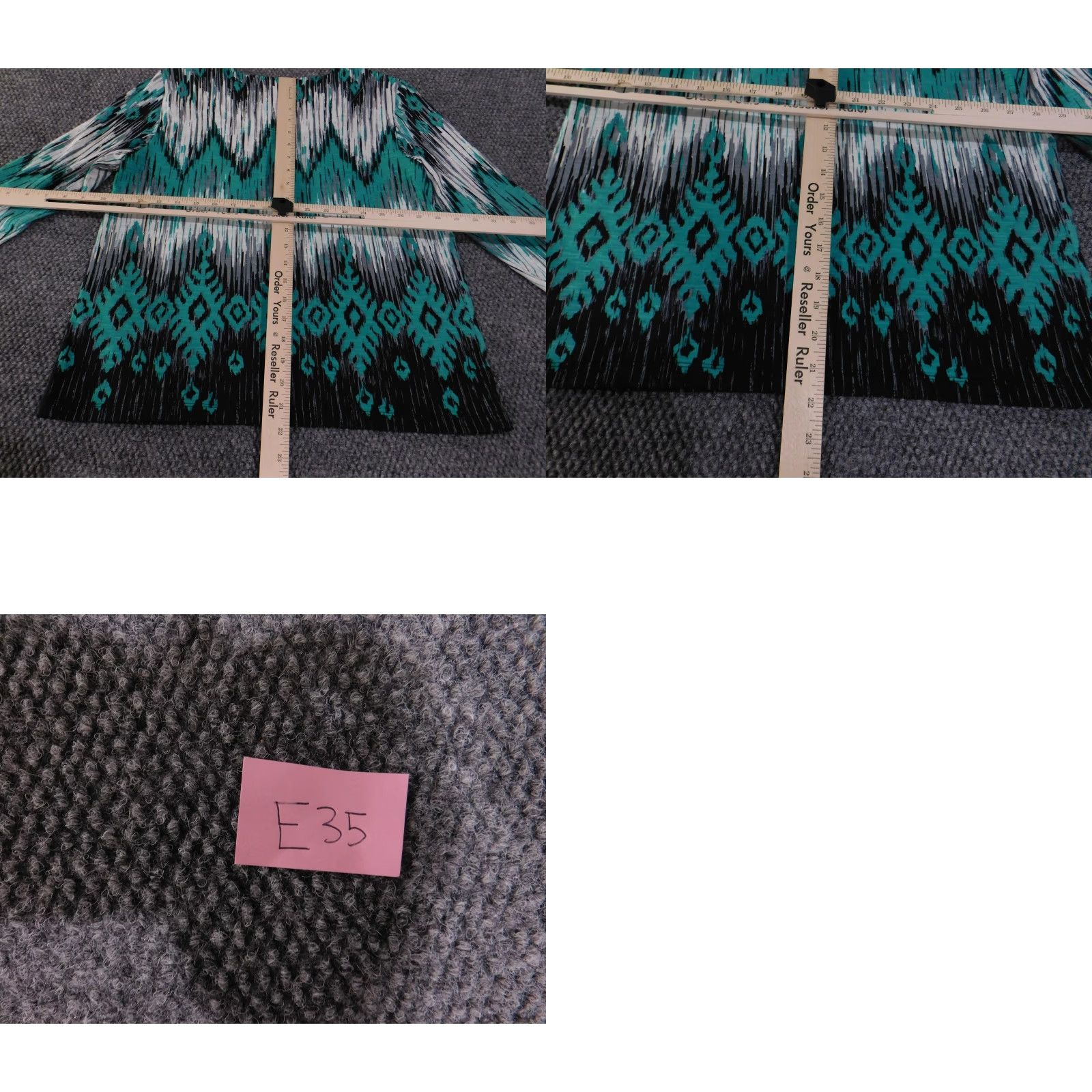Vintage VINTAGE Alfred Dunner Shirt Womens Petite Small Teal Black White Ikat 3/4 Sleeve Beaded Sequin Pullover Knit Blouse Womens PS Petite Small Size S / US 4 / IT 40 - 9 Thumbnail