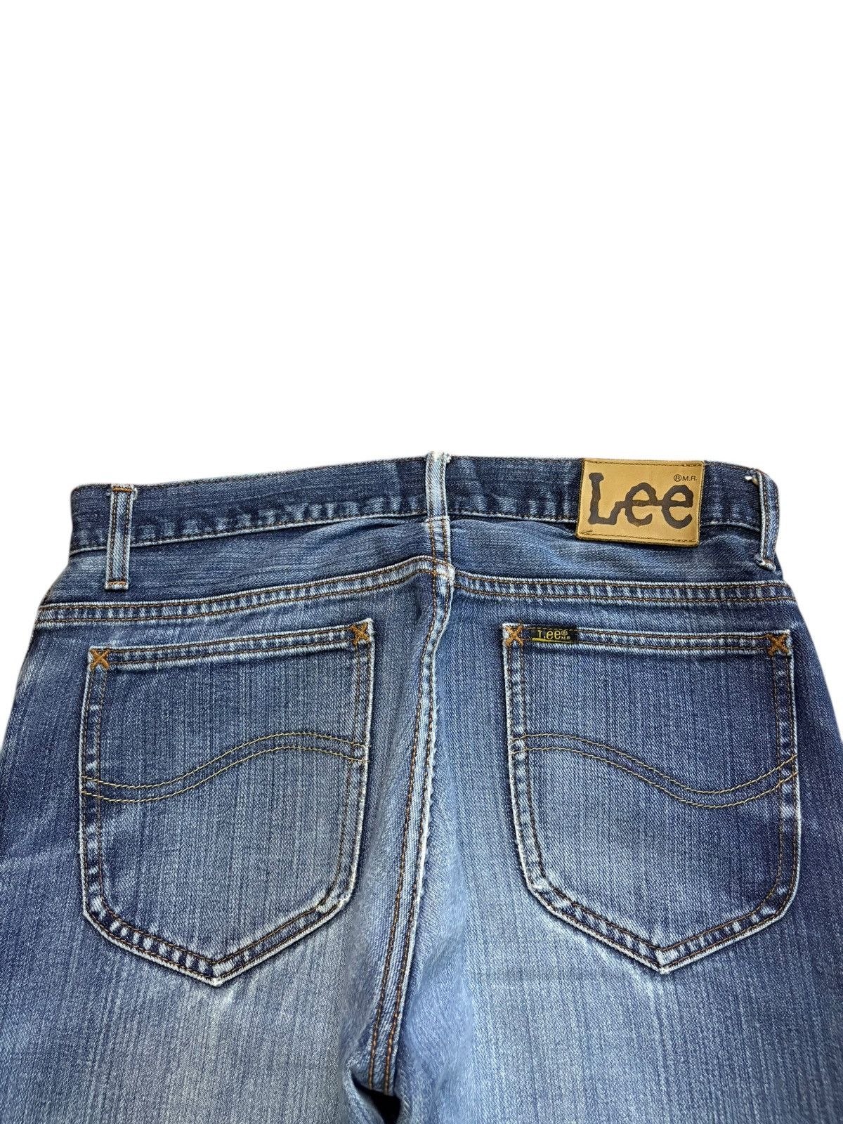 Lee Vintage Lee Blue Wash Distressed Bootcut Flare Jeans Size US 31 - 8 Thumbnail