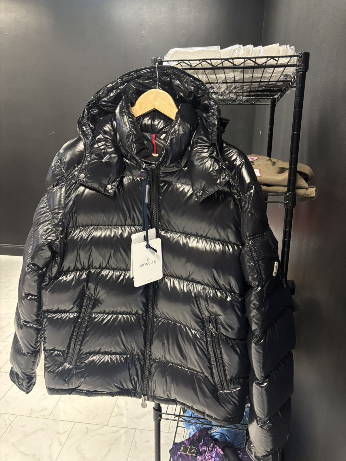 Moncler Moncler Maya Giubbotto jacket size 4 black Size US L / EU 52-54 / 3 - 1 Thumbnail