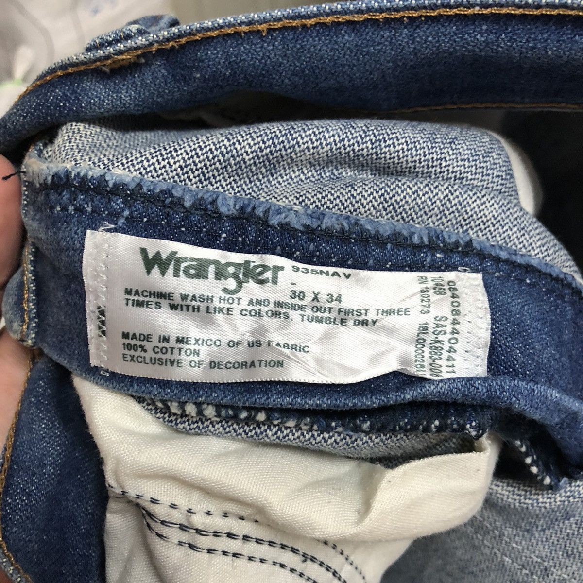 Vintage × Wrangler DL Wrangler Vintage faded Blue Denim Pants #C200 Size US 30 / EU 46 - 18 Thumbnail