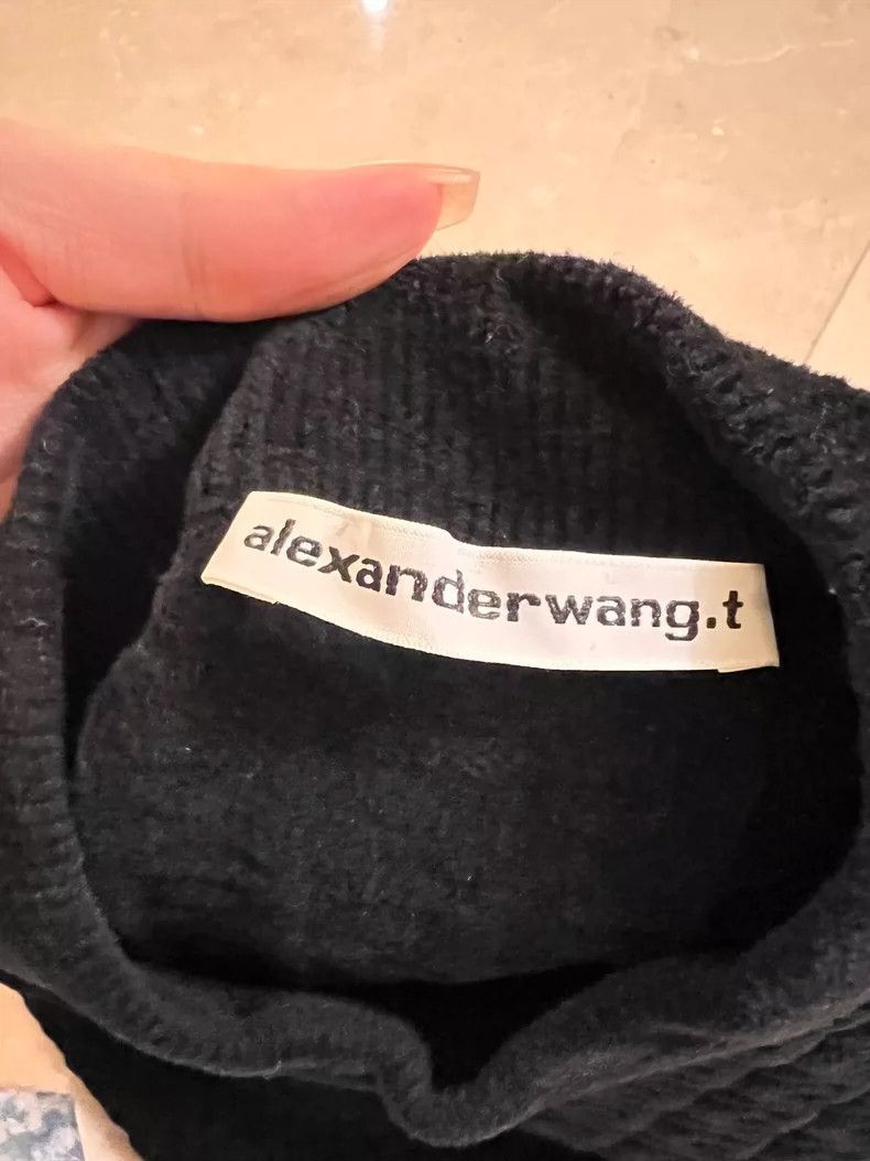 Alexander Wang Alexander Wang Black Short Sleeve Crop Top- Size S / US 4 / IT 40 - 2 Thumbnail