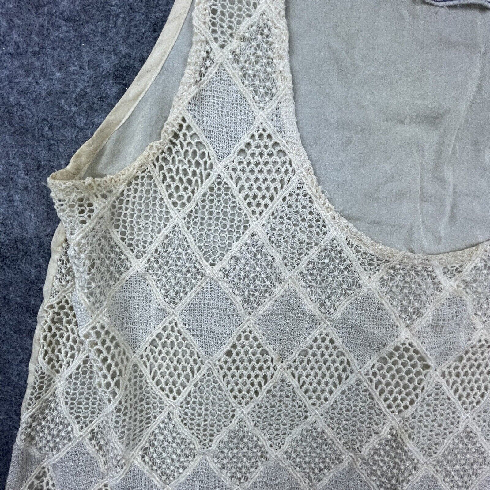Young Fabulous & Broke Young Fabulous & Broke Top Womens Med Ivory Crochet Cottage Size M / US 6-8 / IT 42-44 - 7 Thumbnail