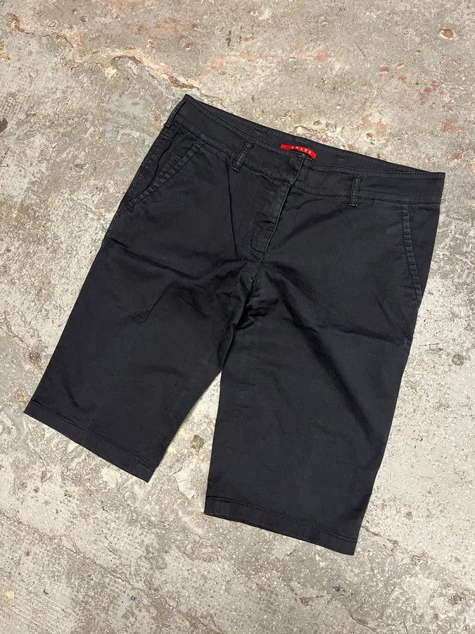 Prada 2000s Prada Faded Black Short Size US 31 - 4 Thumbnail