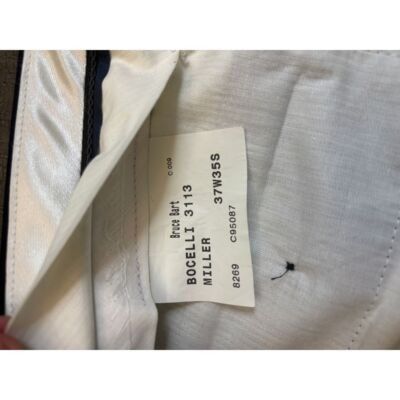 Coppley Designer Men's Pinstripe 2-pc Suit Coppley Navy Business For Size 38R - 8 Thumbnail