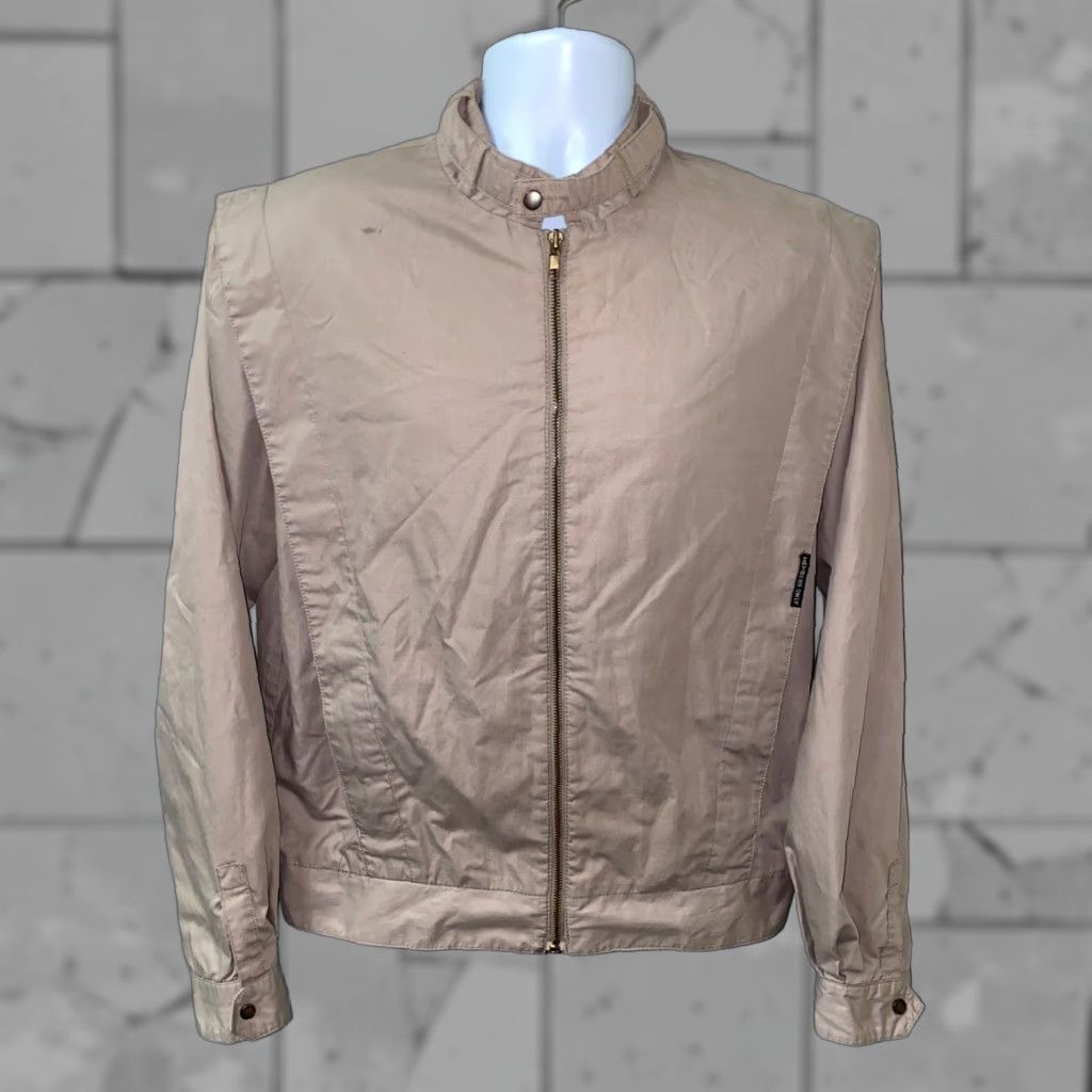 Members Only VINTAGE Members Only Mens Beige Full Zip Jacket Size 42 Size US XS / EU 42 / 0 - 1 Thumbnail
