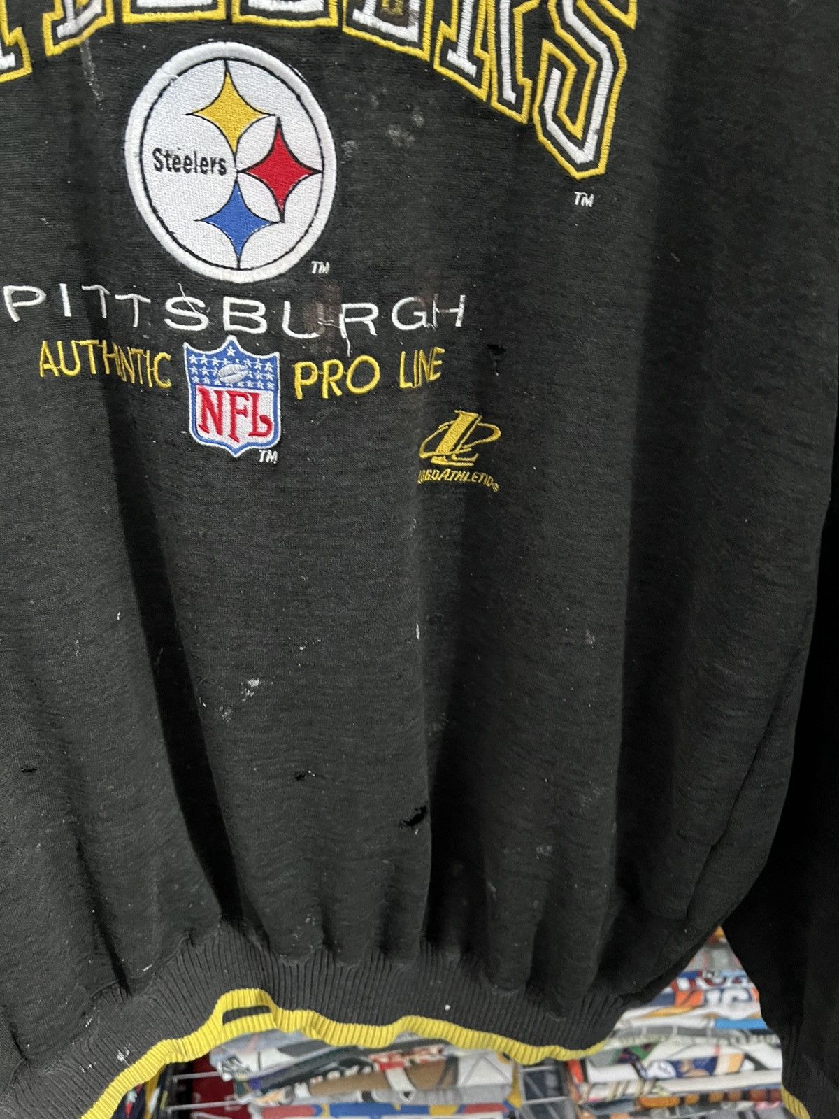 Pro Line 90s Team NFL Pittsburgh Steelers Logo Athletic Crewneck Size US L / EU 52-54 / 3 - 8 Thumbnail