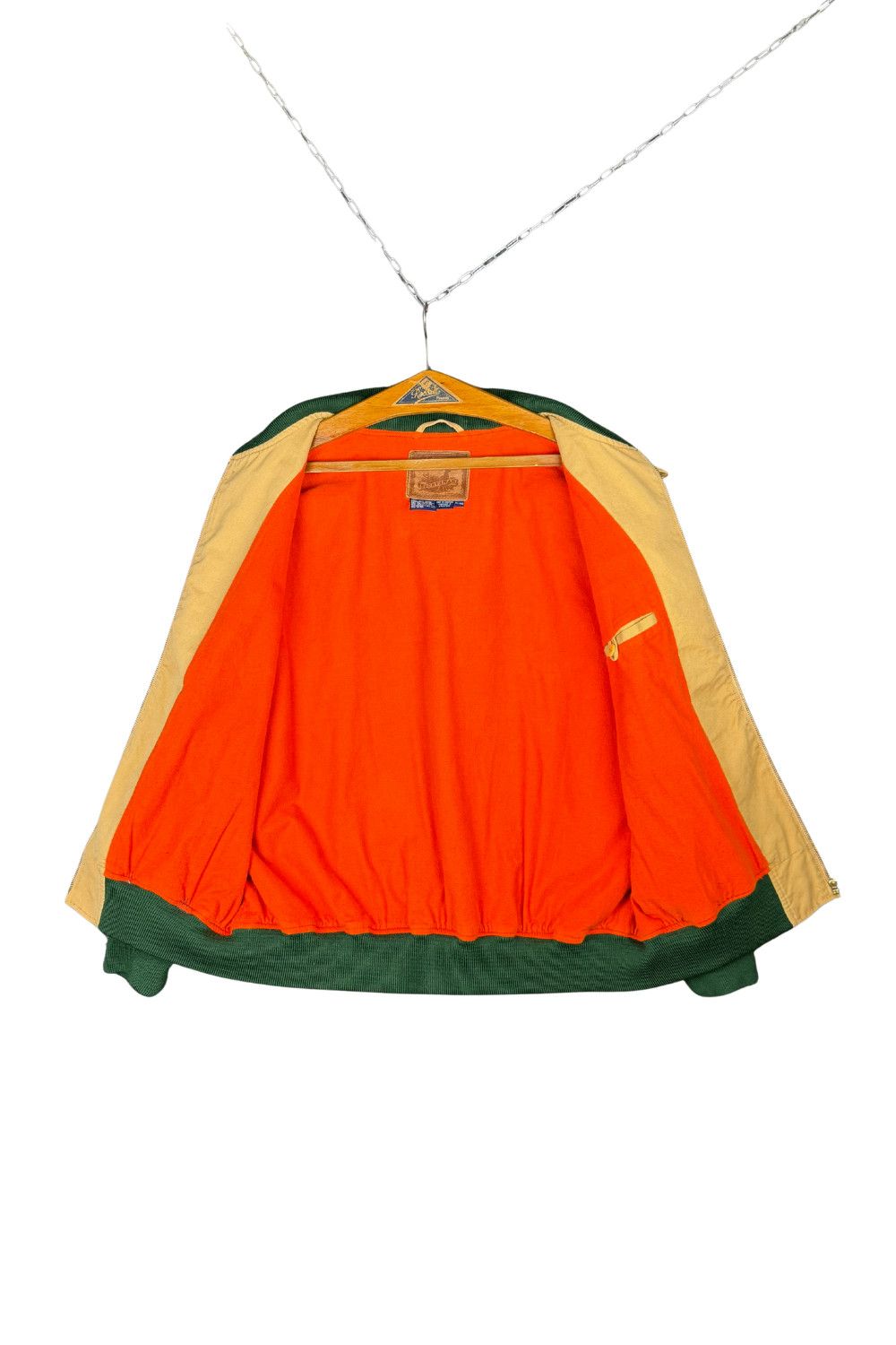 FW93 Polo Sportsman Canvas Bomber | XL | Khaki/Forest/Blaze image 2