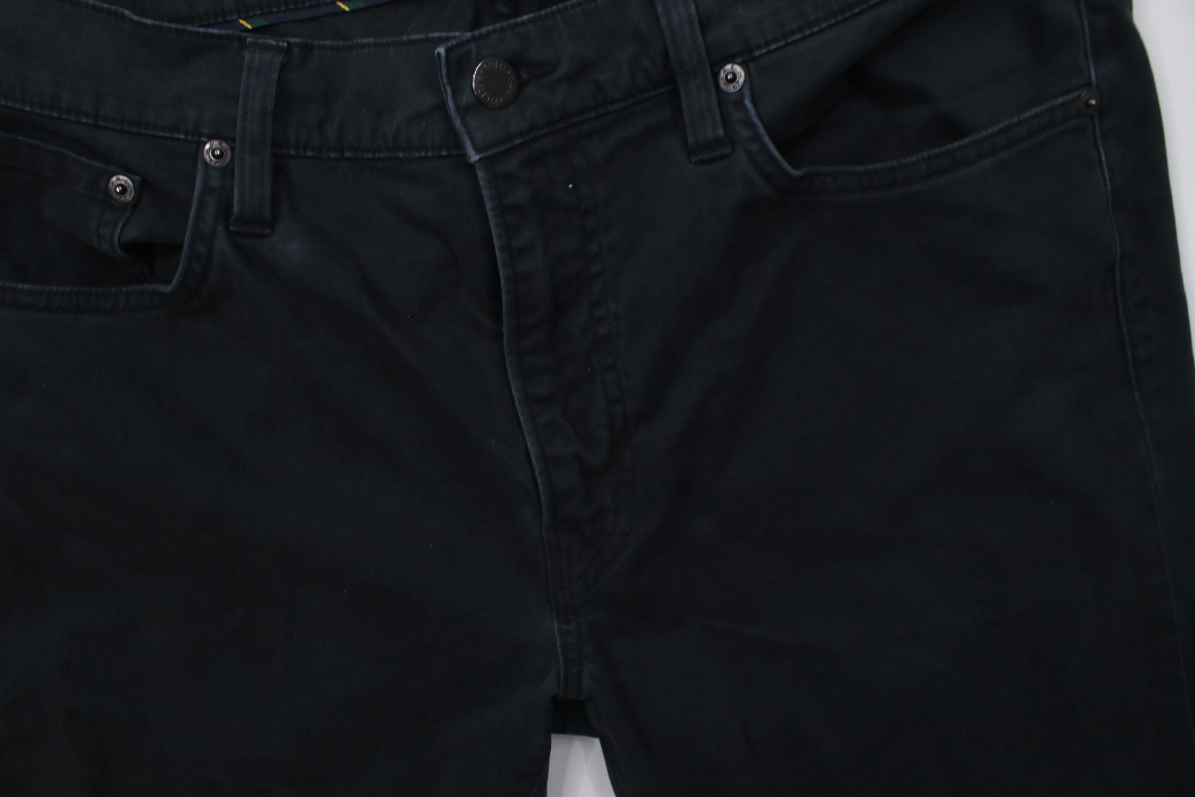 Polo Ralph Lauren Vintage Y2K Ralph Lauren Slim Straight Leg Pants Black Size US 33 - 7 Thumbnail