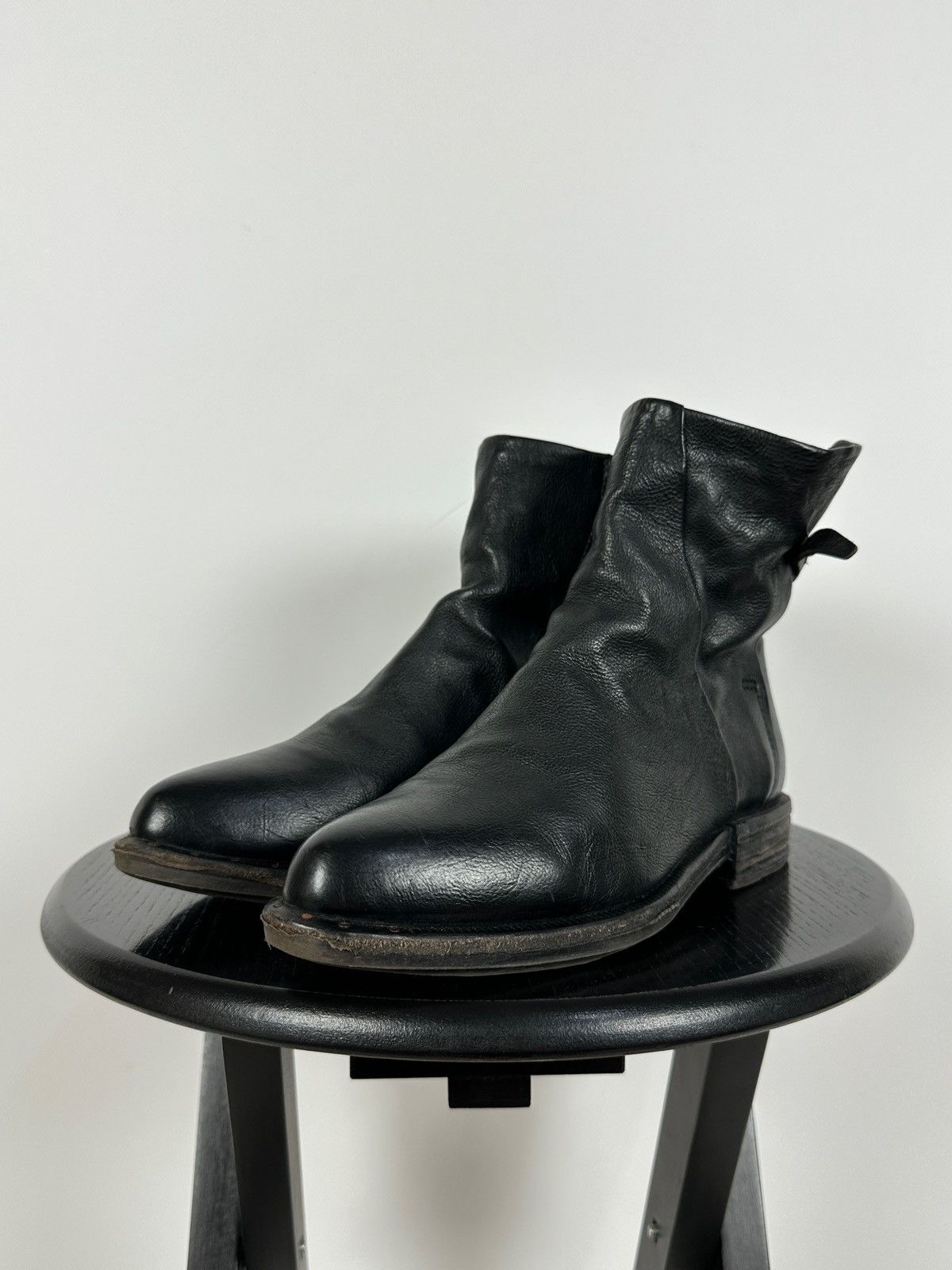 A.S.98 A.S.98. Airstep Black Leather Biker Ankle Boots Size US 8 / IT 38 - 10 Thumbnail