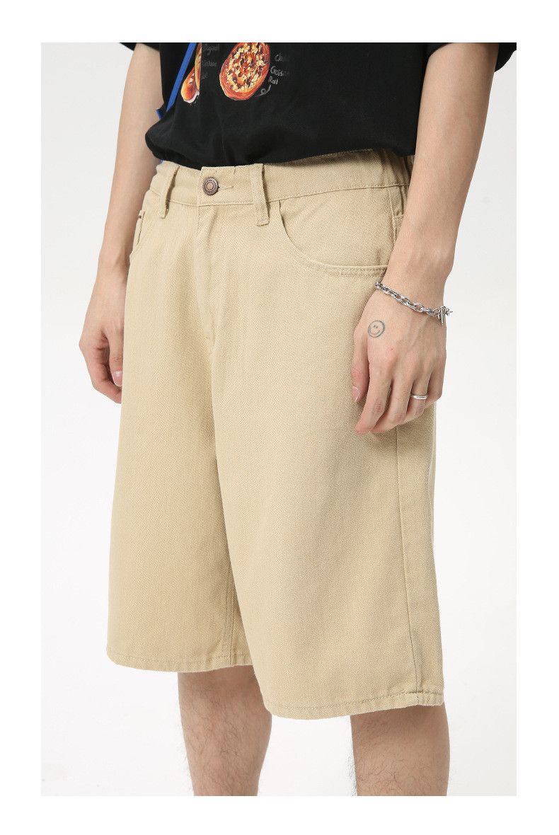 Japanese Brand × Jean Simple solid color casual straight denim shorts Size US 32 / EU 48 - 6 Thumbnail
