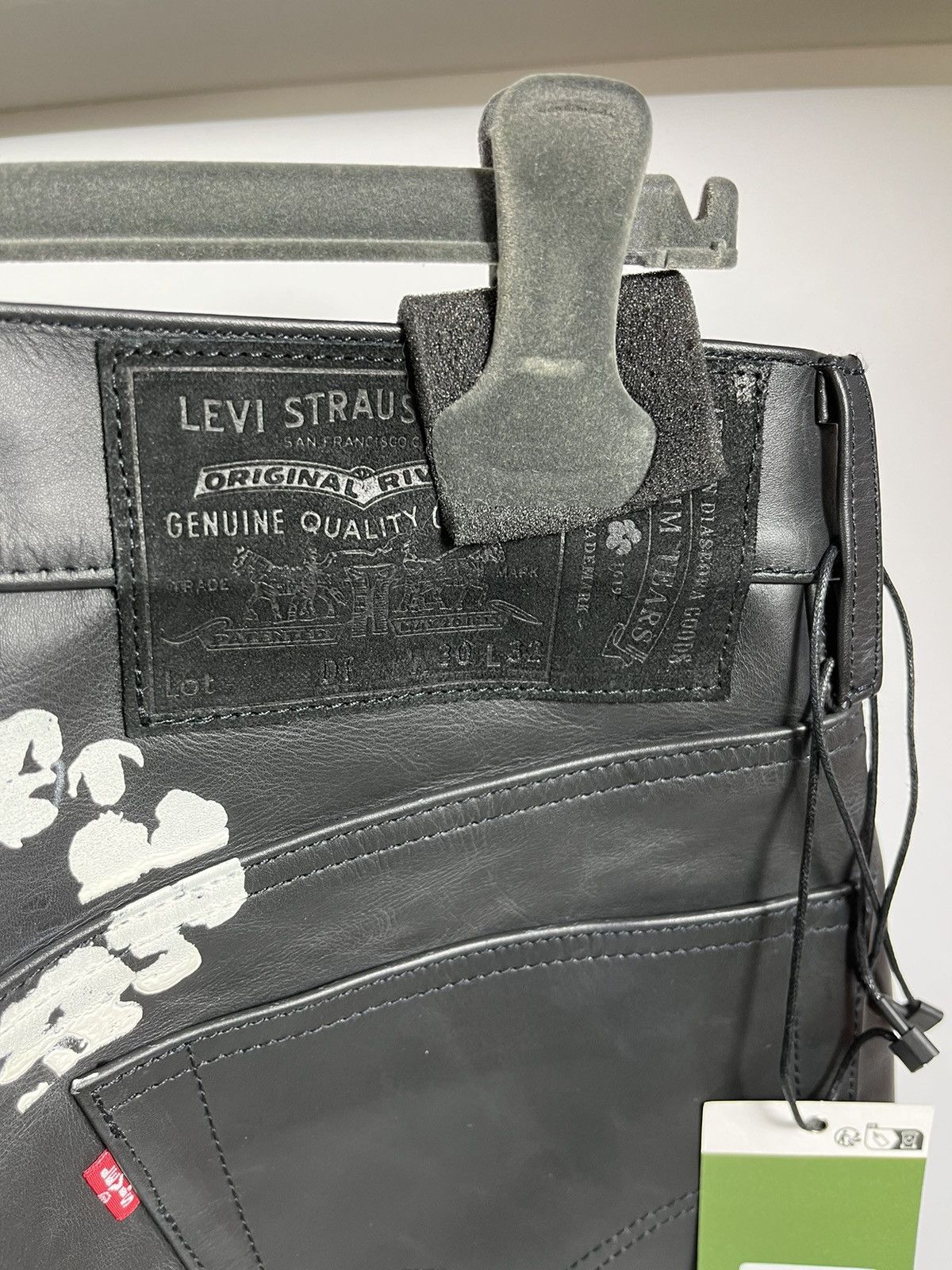 DENIM TEARS × Levi's DENIM TEARS Cotton Print Leather Trousers Size US 30 / EU 46 - 7 Thumbnail