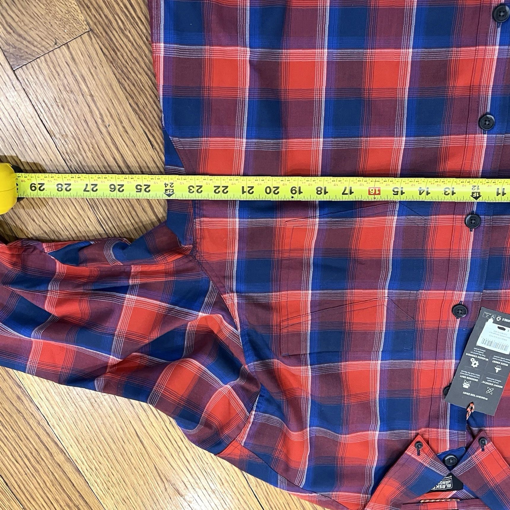 Vintage Duluth Men’s AKHG Standard Fit Red Button-Down Plaid Shirt XL NWT Size US XL / EU 56 / 4 - 7 Thumbnail