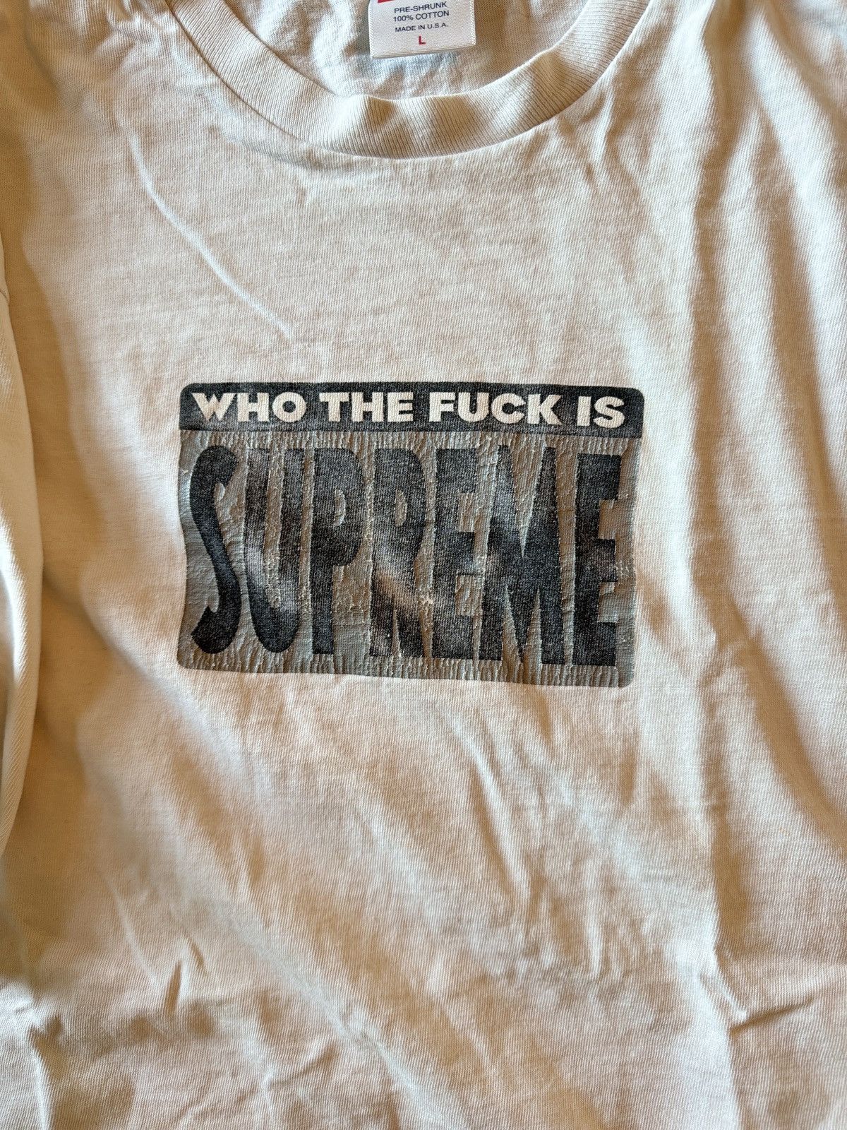 Supreme “Who the fuck is supreme” graphic t-shirt Size US L / EU 52-54 / 3 - 2 Thumbnail
