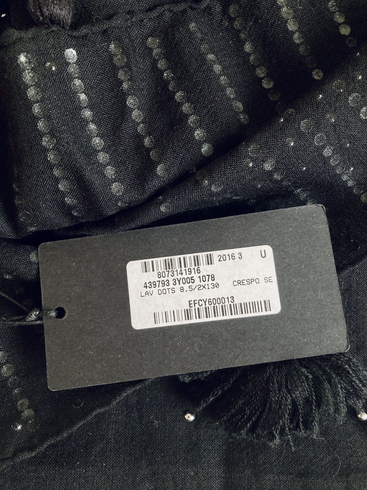 Saint Laurent Paris SAINT LAURENT PARIS BY HEDI SLIMANE 16SS Runway Scarf Size ONE SIZE - 7 Thumbnail