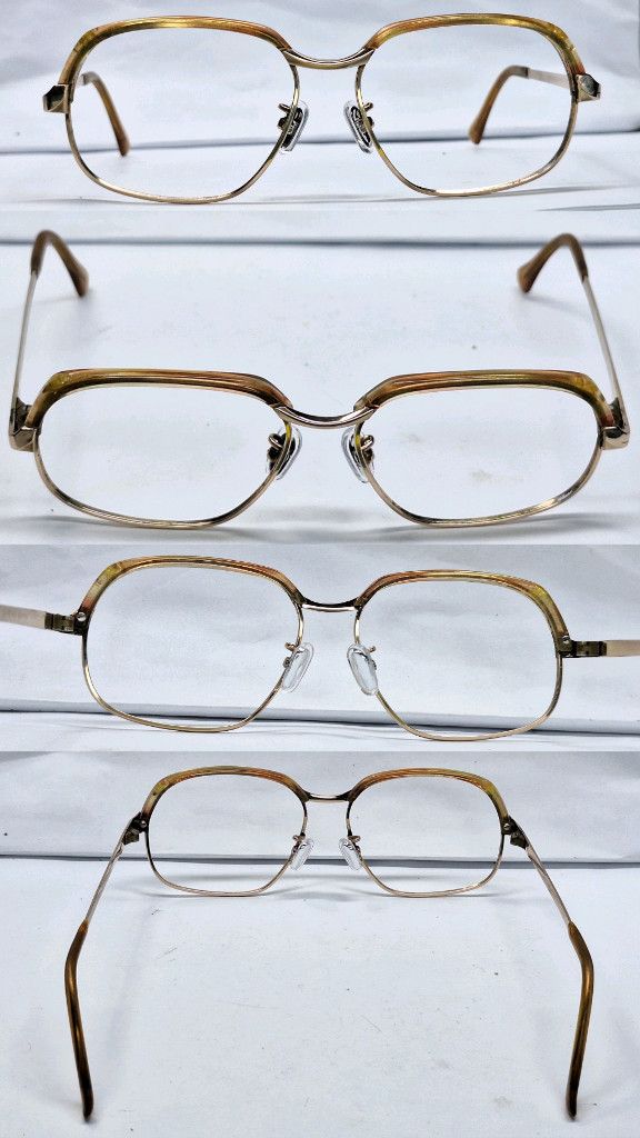 Other 1980s VISTA B-289 1/20 12KGF Gold Filled Browline Glasses Size ONE SIZE - 5 Thumbnail