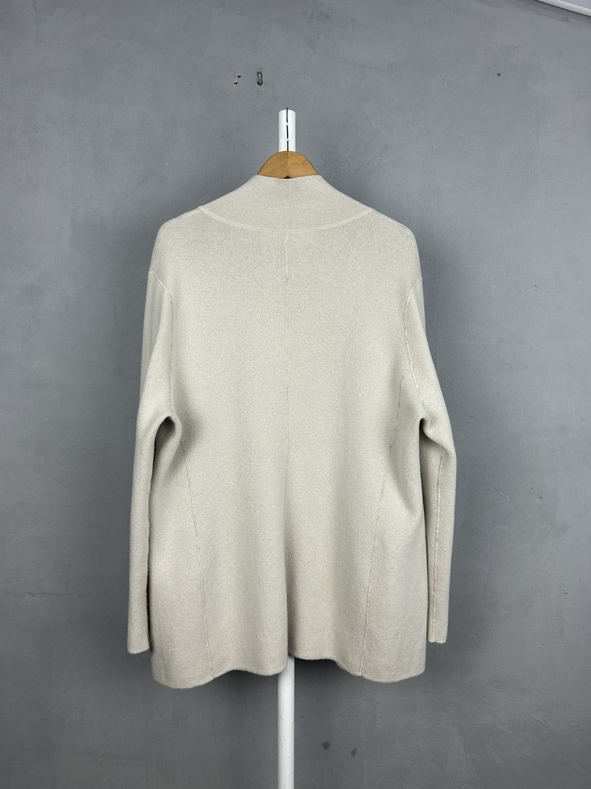 Max Mara Max Mara Studio Virgin Wool Open Front Cardigan Size XL / US 12-14 / IT 48-50 - 10 Thumbnail