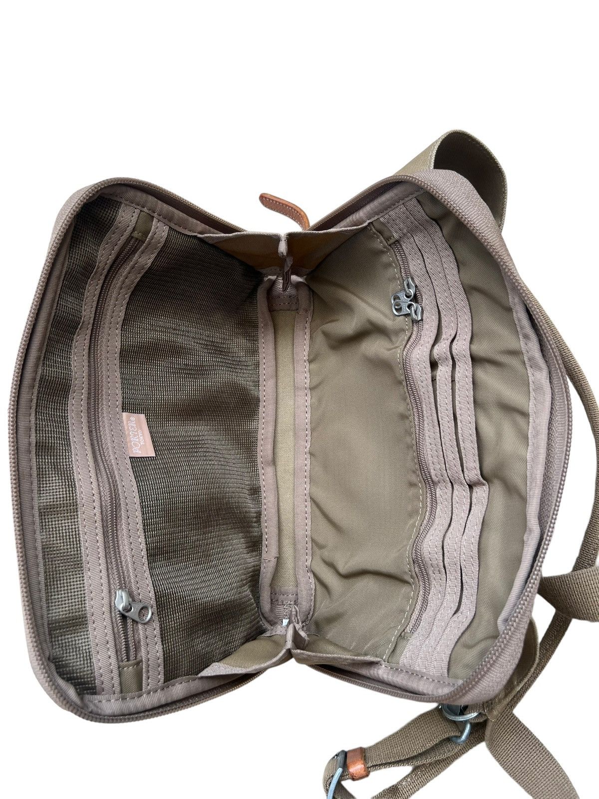 Leather Vintage Porter by Yoshida Hybrid Leather Cotton Canvas Bag Size ONE SIZE - 21 Thumbnail