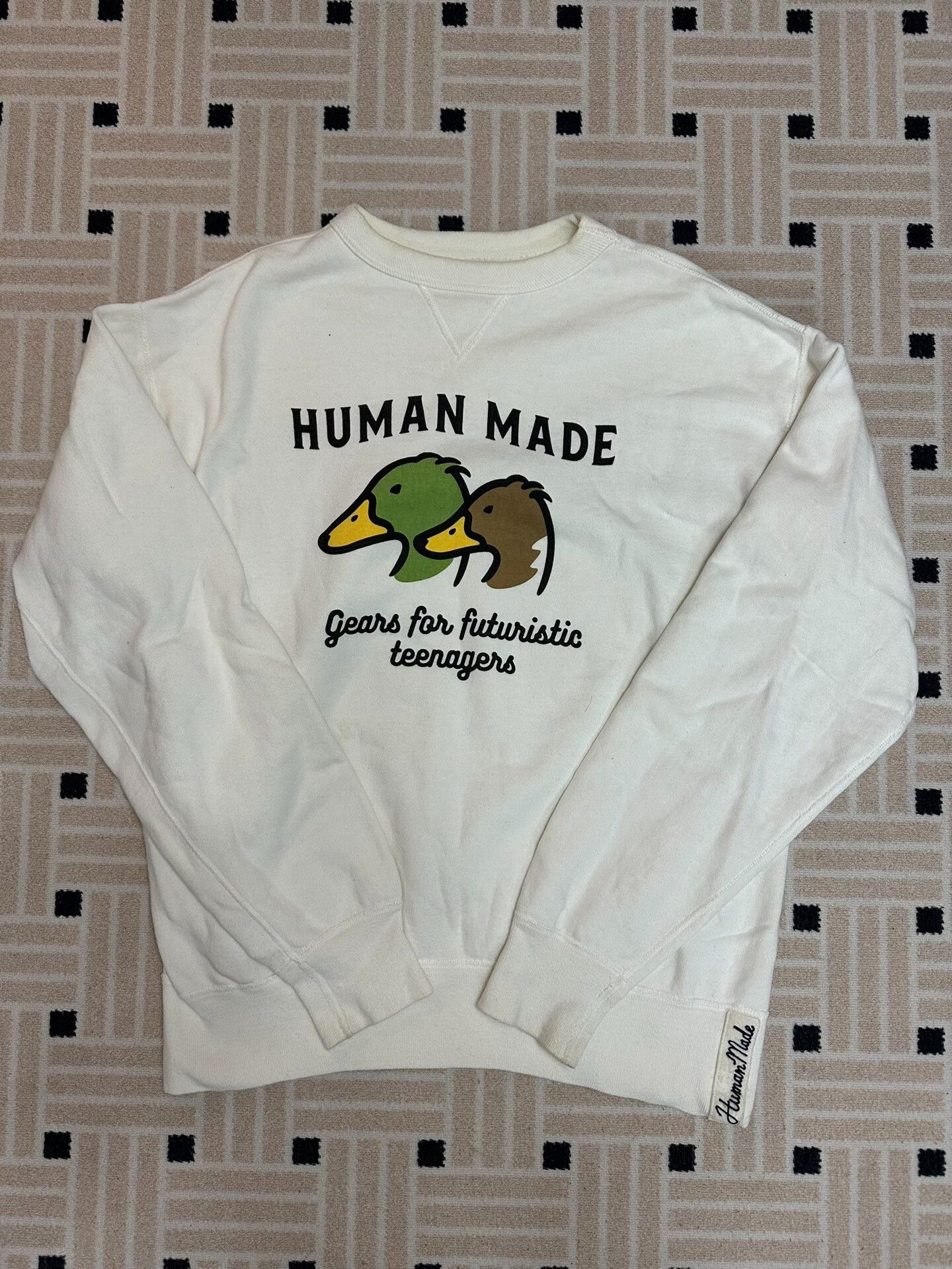 Human Made × Wtaps Human Made x WTAPS Sweethearts Hoodie White Sz