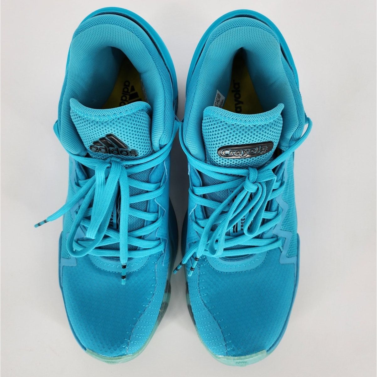 Adidas Adidas D.O.N. Issue 2 Crayola Signal Cyan Sky Blue Sneaker 9 Size US 9 / EU 42 - 8 Thumbnail