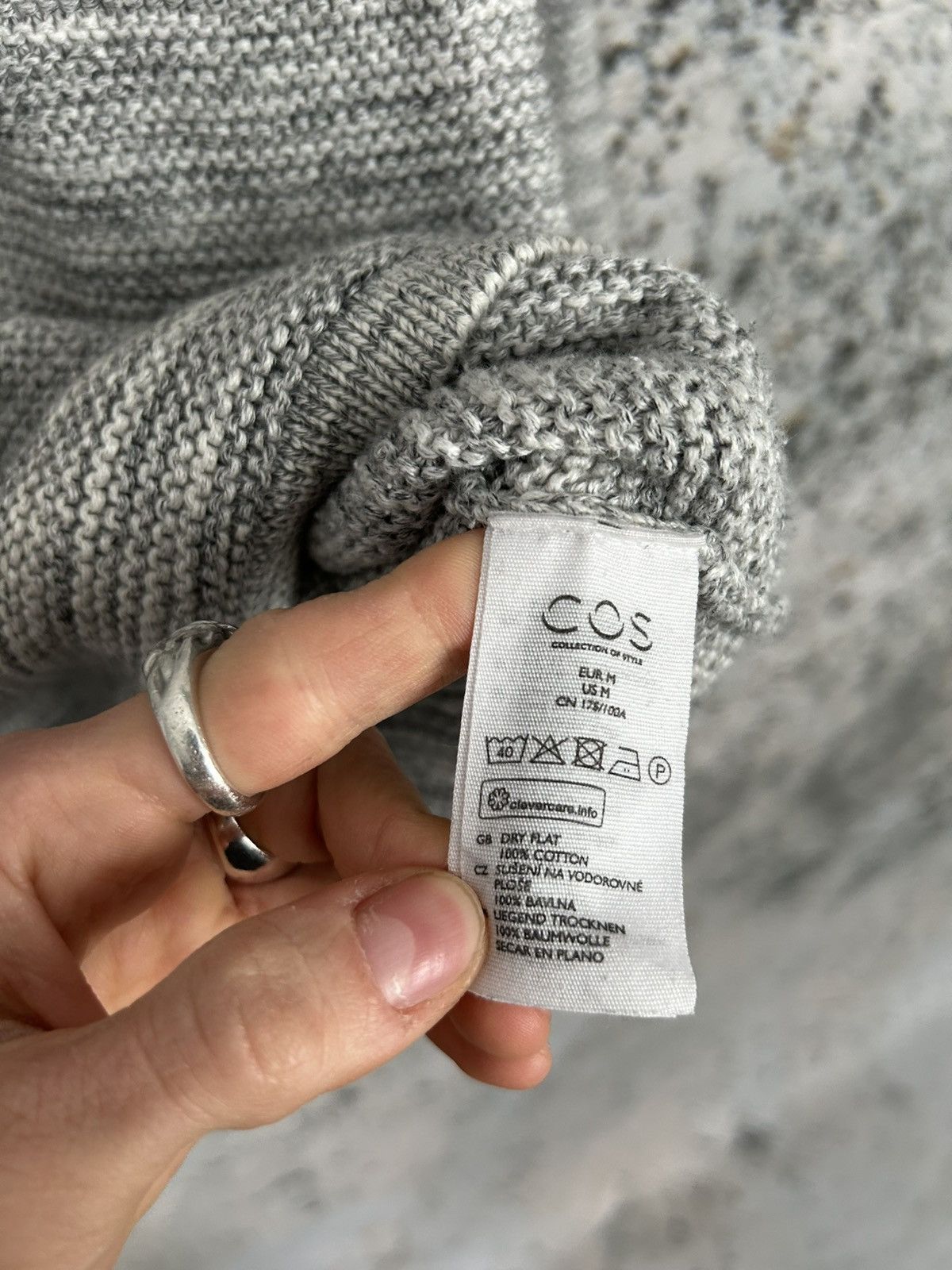 Cos COS Grey Sweater Knit Minimalist Avant Garde Scandi Japanese Size US M / EU 48-50 / 2 - 6 Thumbnail