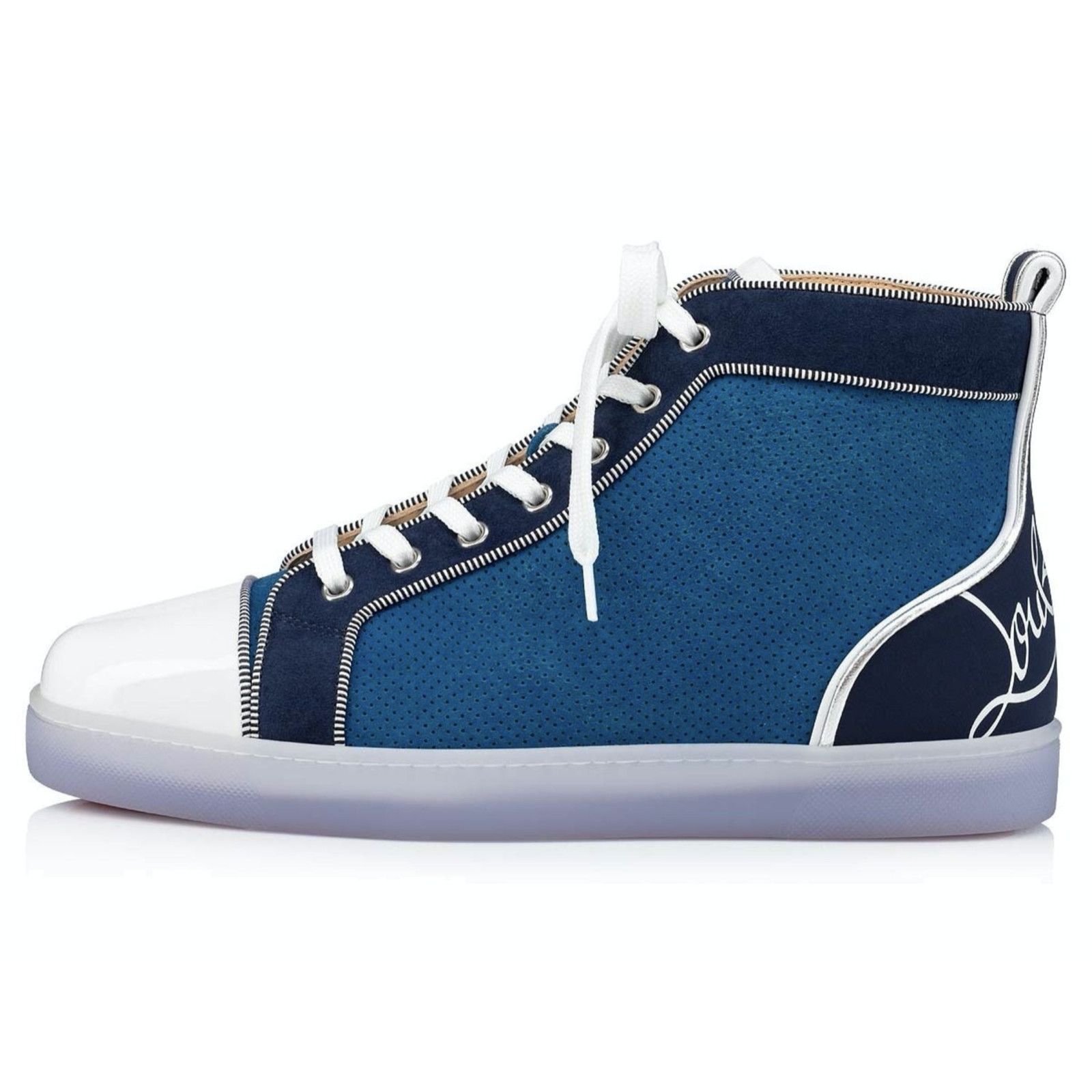 Christian Louboutin Christian Louboutin Fun Louis Flat Ludwig High Top Sneaker Size US 10.5 / EU 43-44 - 3 Thumbnail