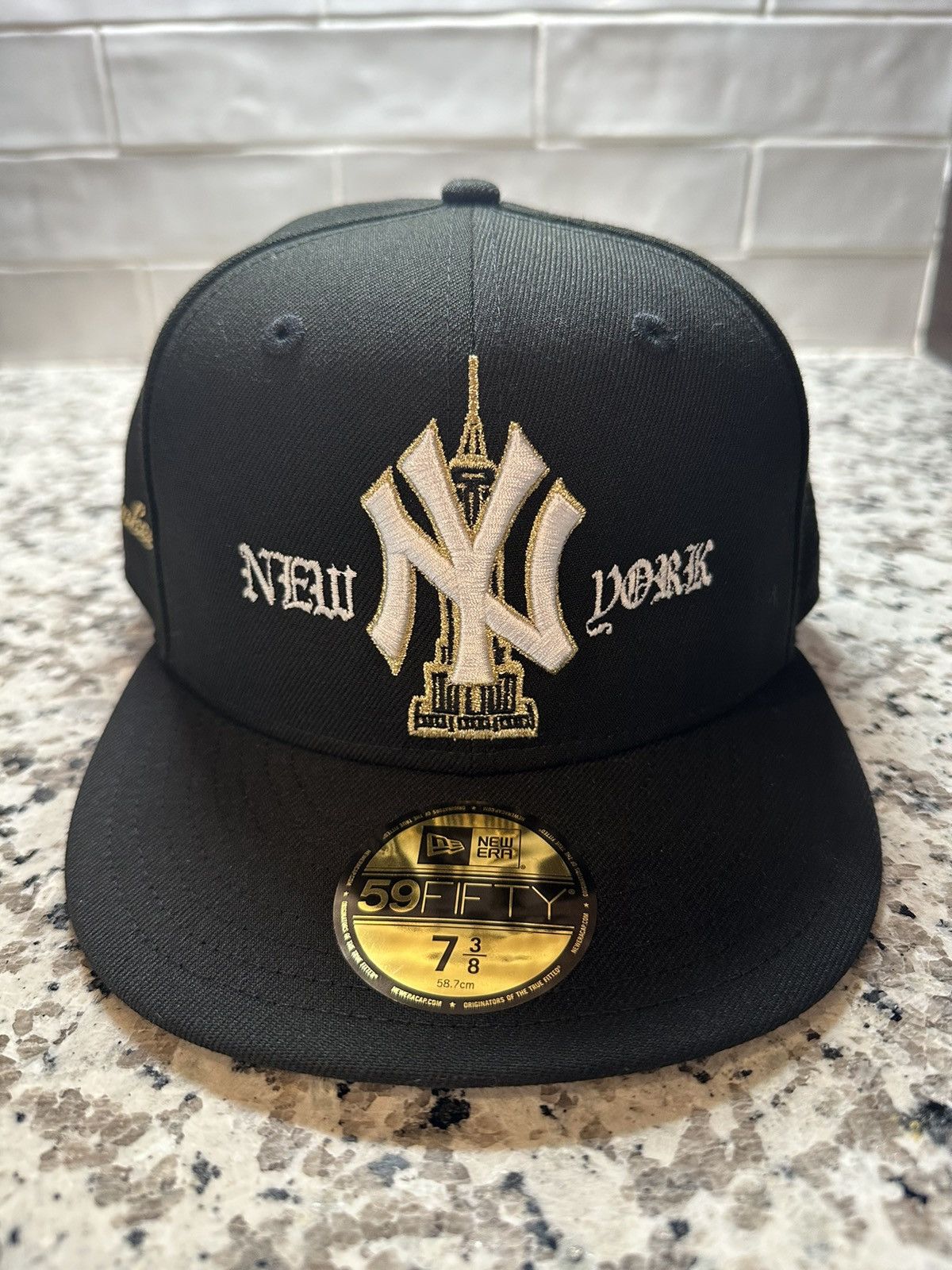 SIZE 8 LORDFUBU good CUSTOM NY YANKS FITTED