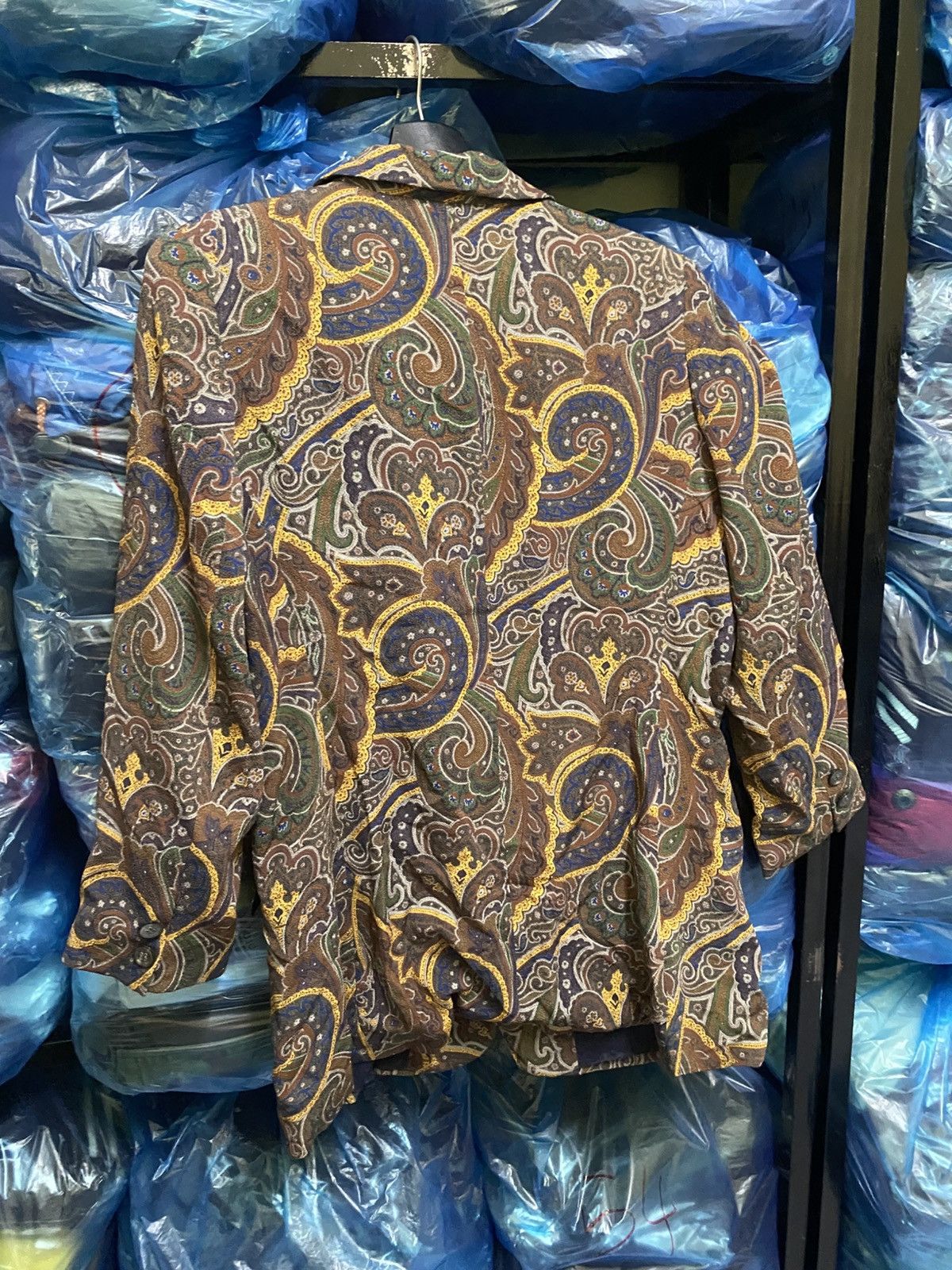 Vintage VINTAGE 80S PAISLEY AVANT GARDE DESIGN COAT Size US M / EU 48-50 / 2 - 9 Thumbnail