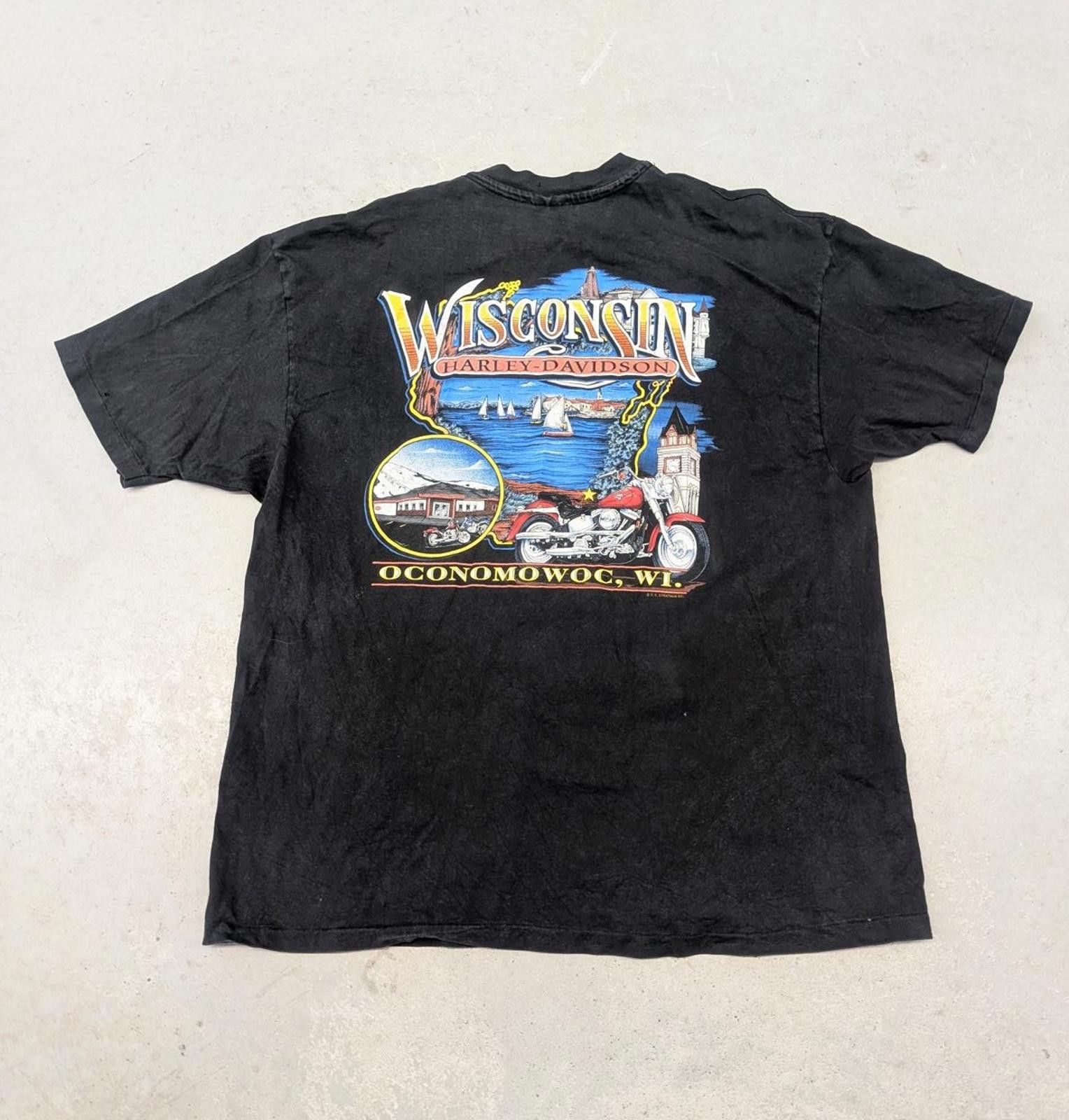 Harley Davidson Vintage Harley Davidson Wisconsin "I Got Mine" T-shirt Size US XXL / EU 58 / 5 - 4 Thumbnail