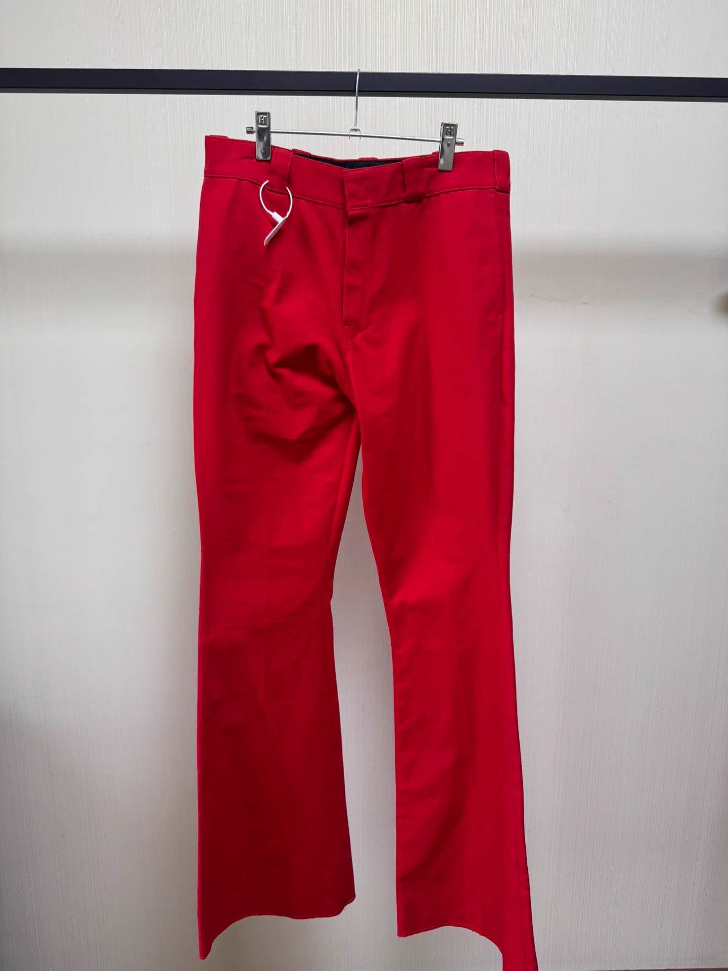 Raf Simons Raf Simons SS21 Red Flared Pants RO Bolan Inspired 50 Size US 30 / EU 46 - 1 Thumbnail
