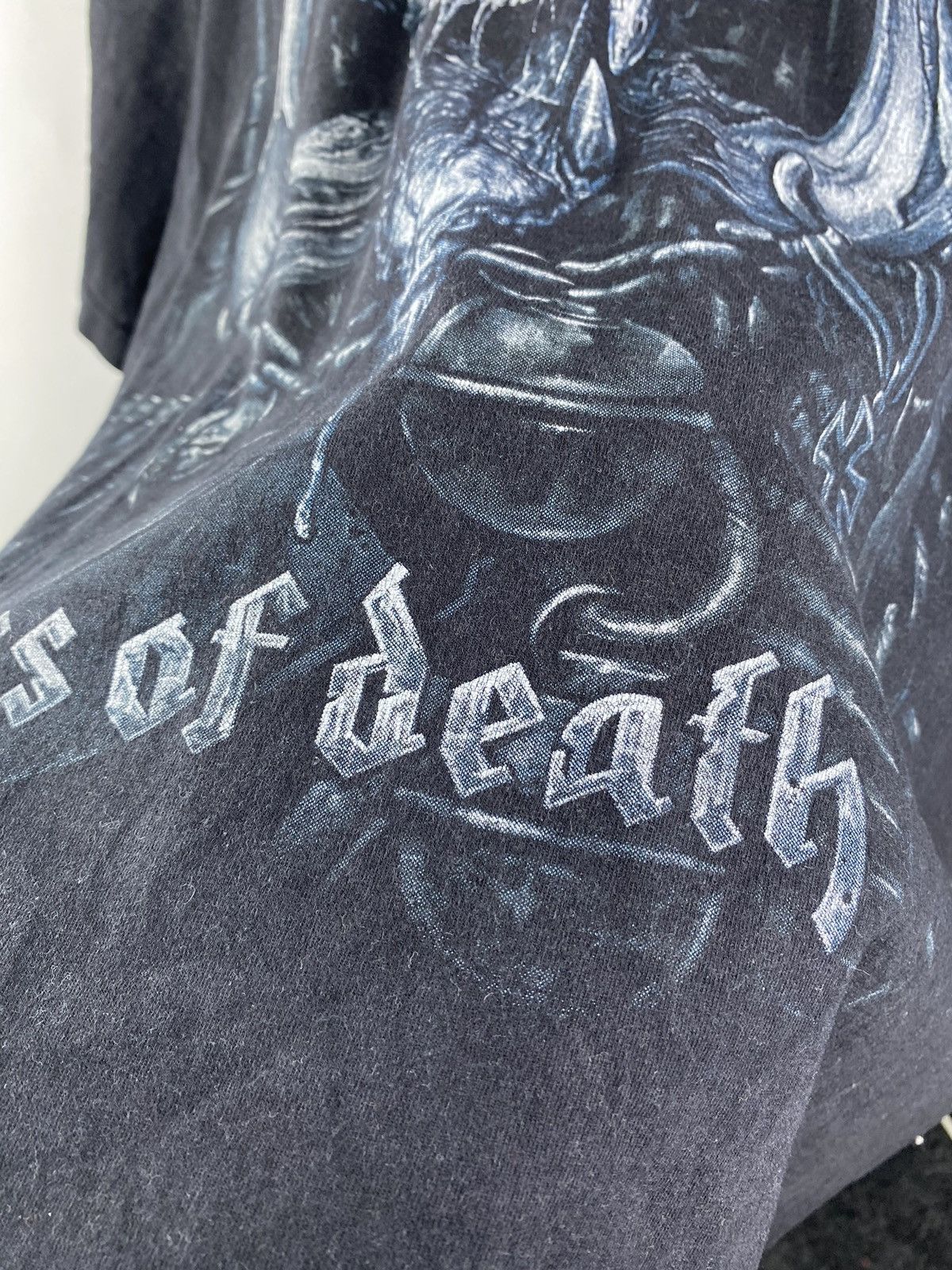 Band Tees × Vintage 🔥VNTG Motorhead Kiss of Death Black Gothic Tee Rock Metal xl Size US XL / EU 56 / 4 - 6 Thumbnail