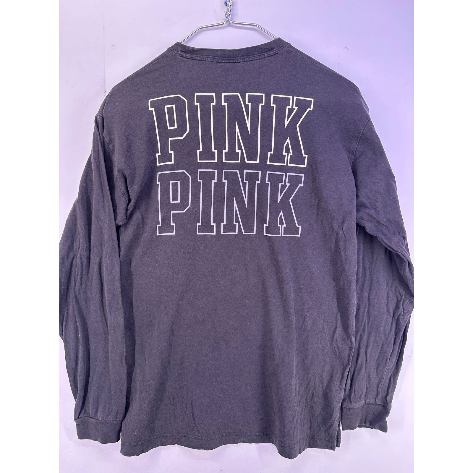 Pink VS Pink Longsleeve White gray Print Size Small Size S / US 4 / IT 40 - 10 Thumbnail