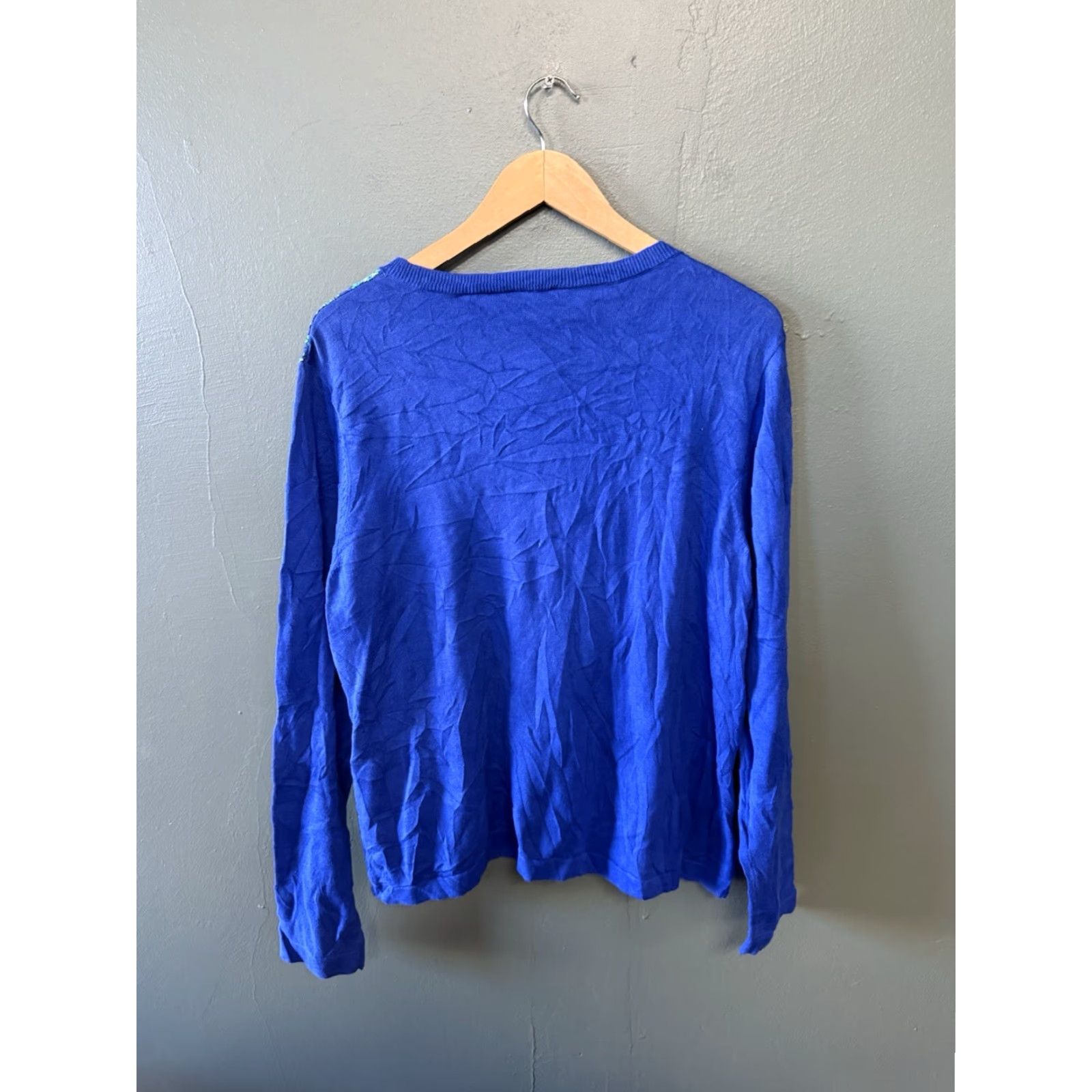 Talbots Talbots Womens Blue Long Sleeve Button Up Sweatshirt Size XL NWT Size XL / US 12-14 / IT 48-50 - 2 Thumbnail