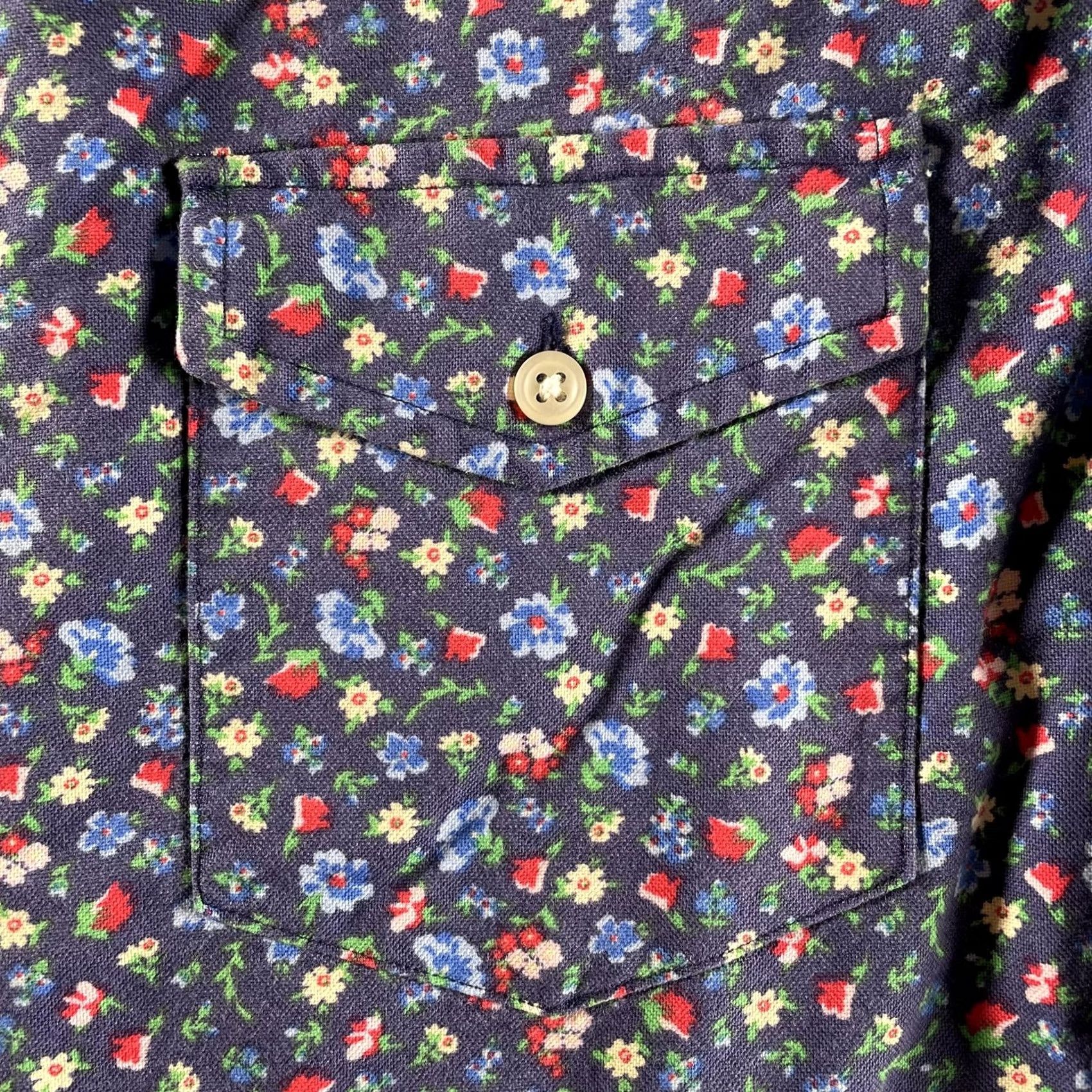 Ralph Lauren Ralph Lauren Shirt Mens Large Blue Floral Classic Fit Long Sleeve Button-Down Size US L / EU 52-54 / 3 - 3 Thumbnail