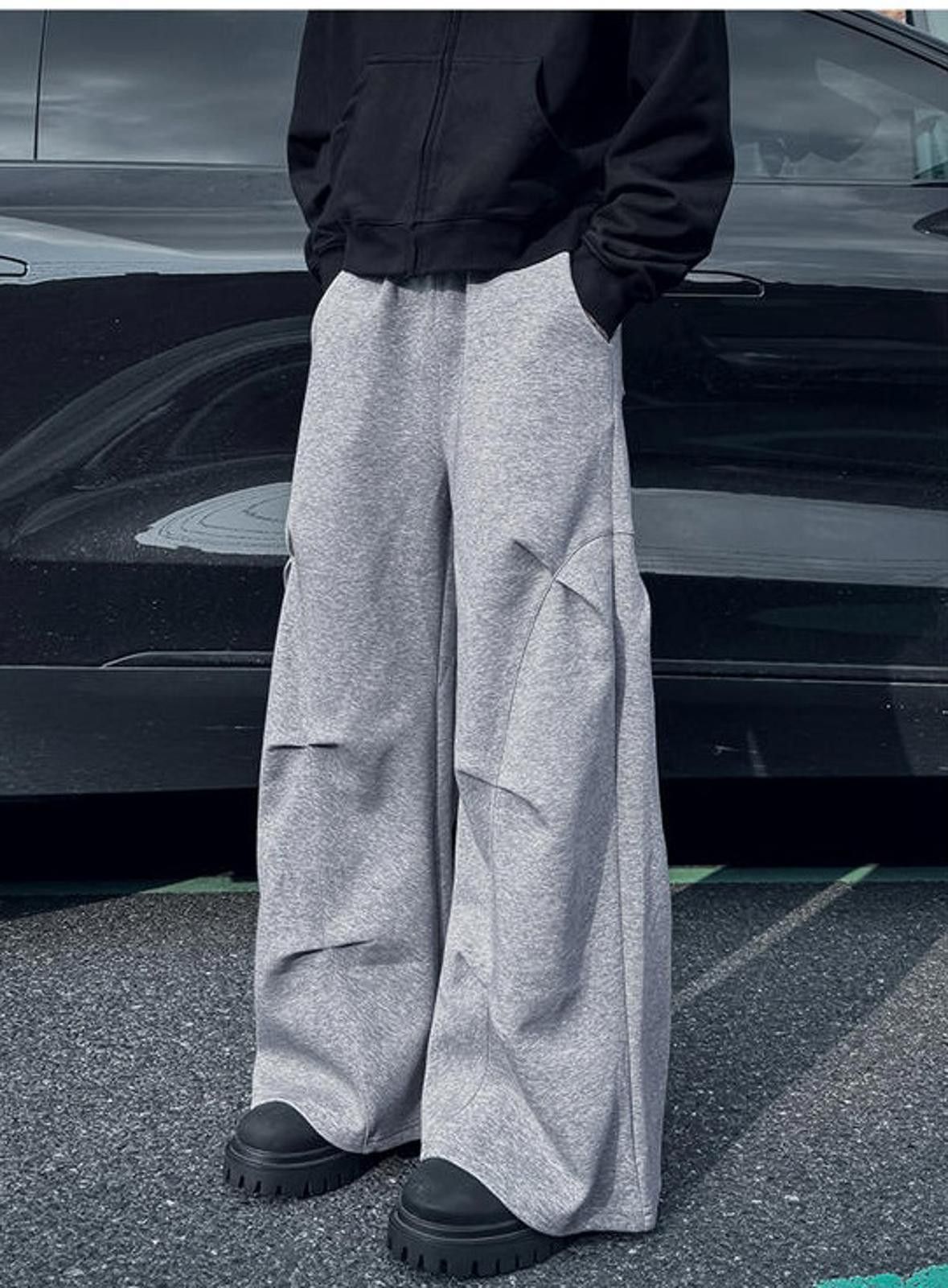 Vintage Pleated Crease Wide-leg Mopping Casual Pants Size US 32 / EU 48 - 7 Thumbnail